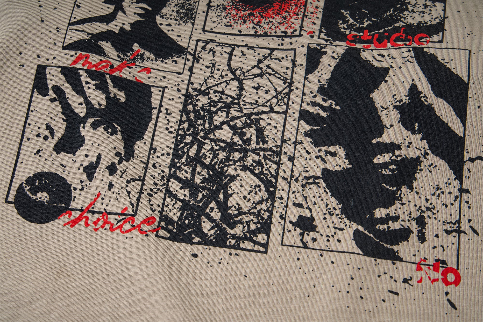 Retro Camouflage Patchwork | Ripped Sweatshirt - Santo