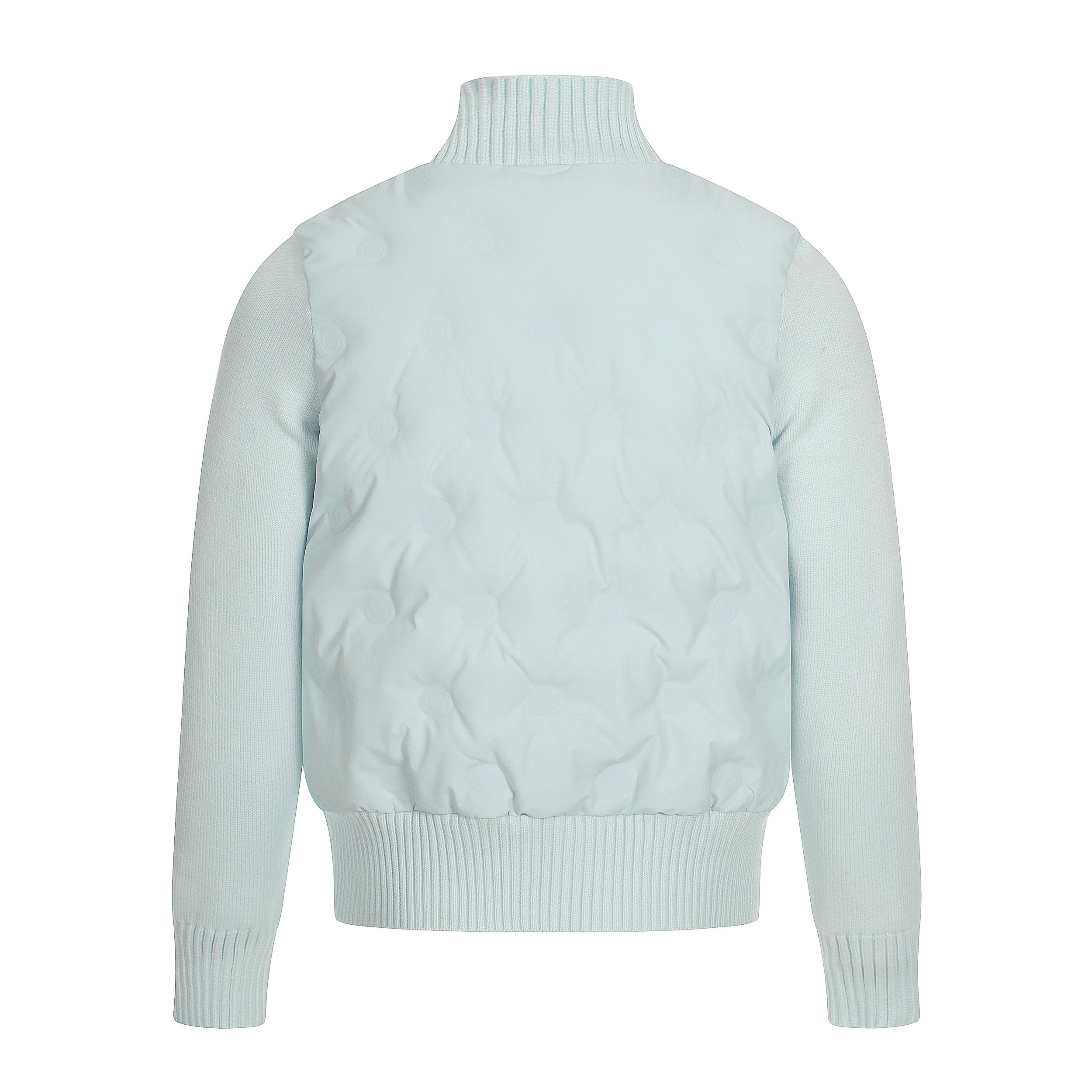 Cloud Shell | Knit-Sleeve Bubble Zip Jacket