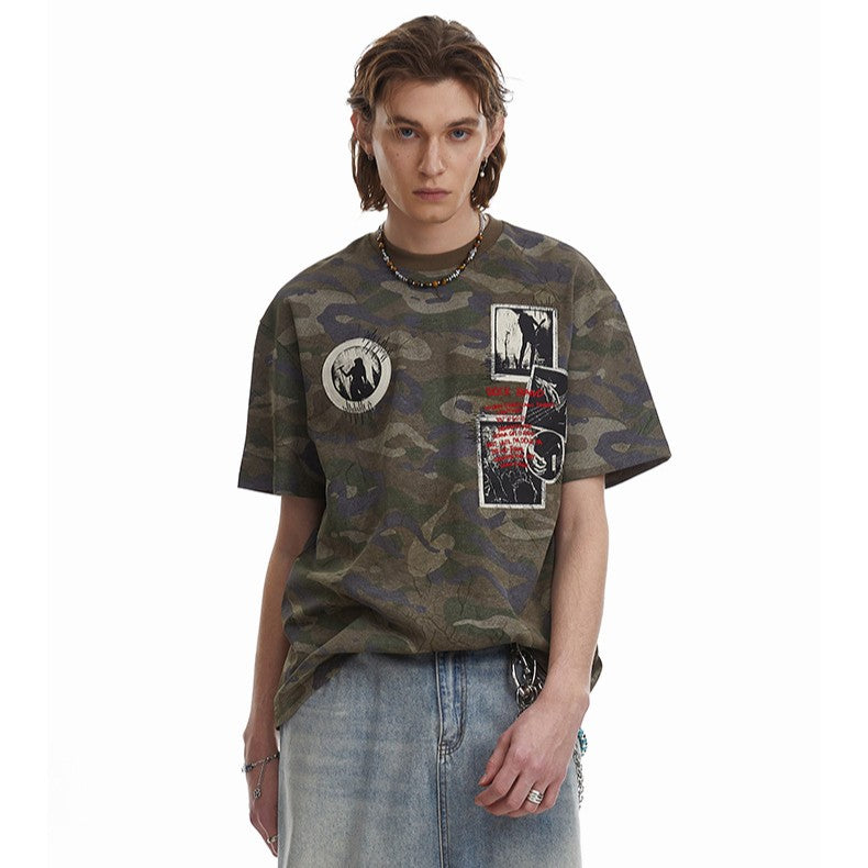 Thoroughbred | High Street Grafik T-Shirt in Übergröße