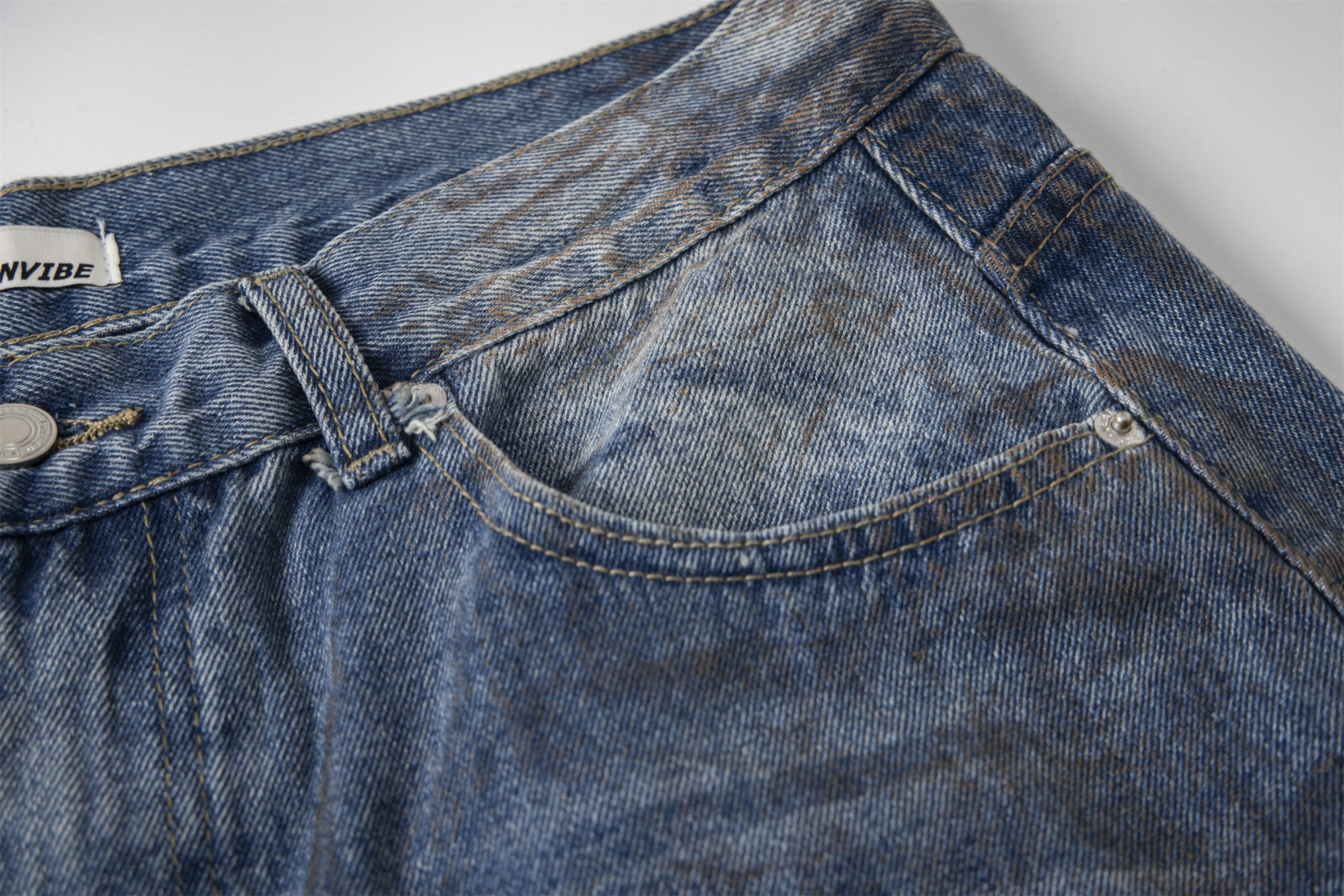 Destroyed Dirty Wash | Denim Jeans - Santo