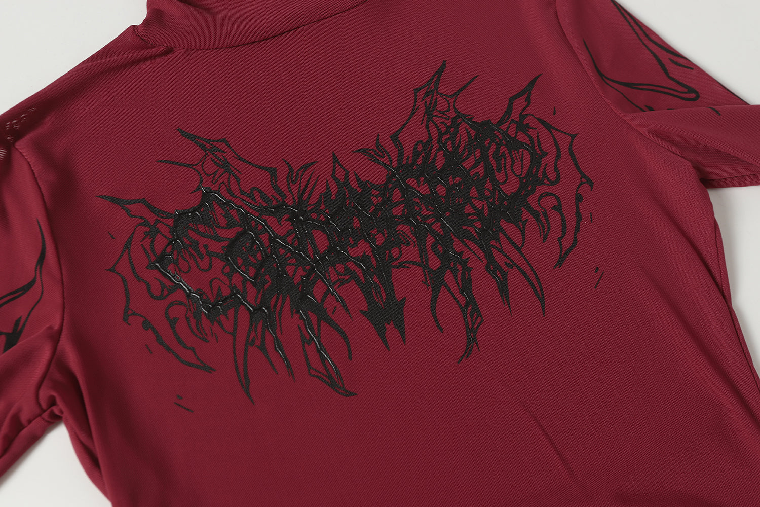 Streetwear Gothic Print | Turtleneck Sweatshirt - Santo