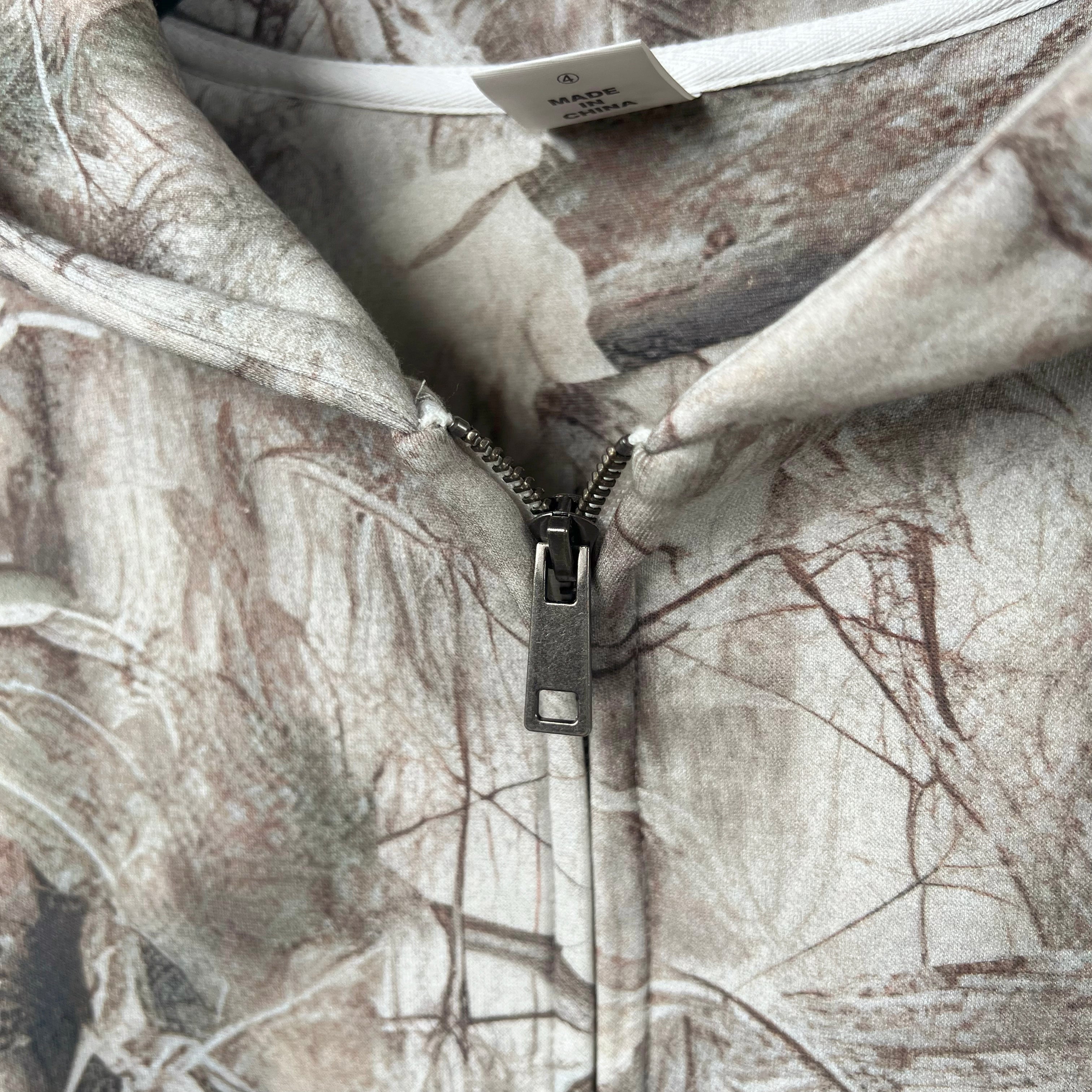 Forest Camo | Oversized Zip-Up Hoodie - Santo
