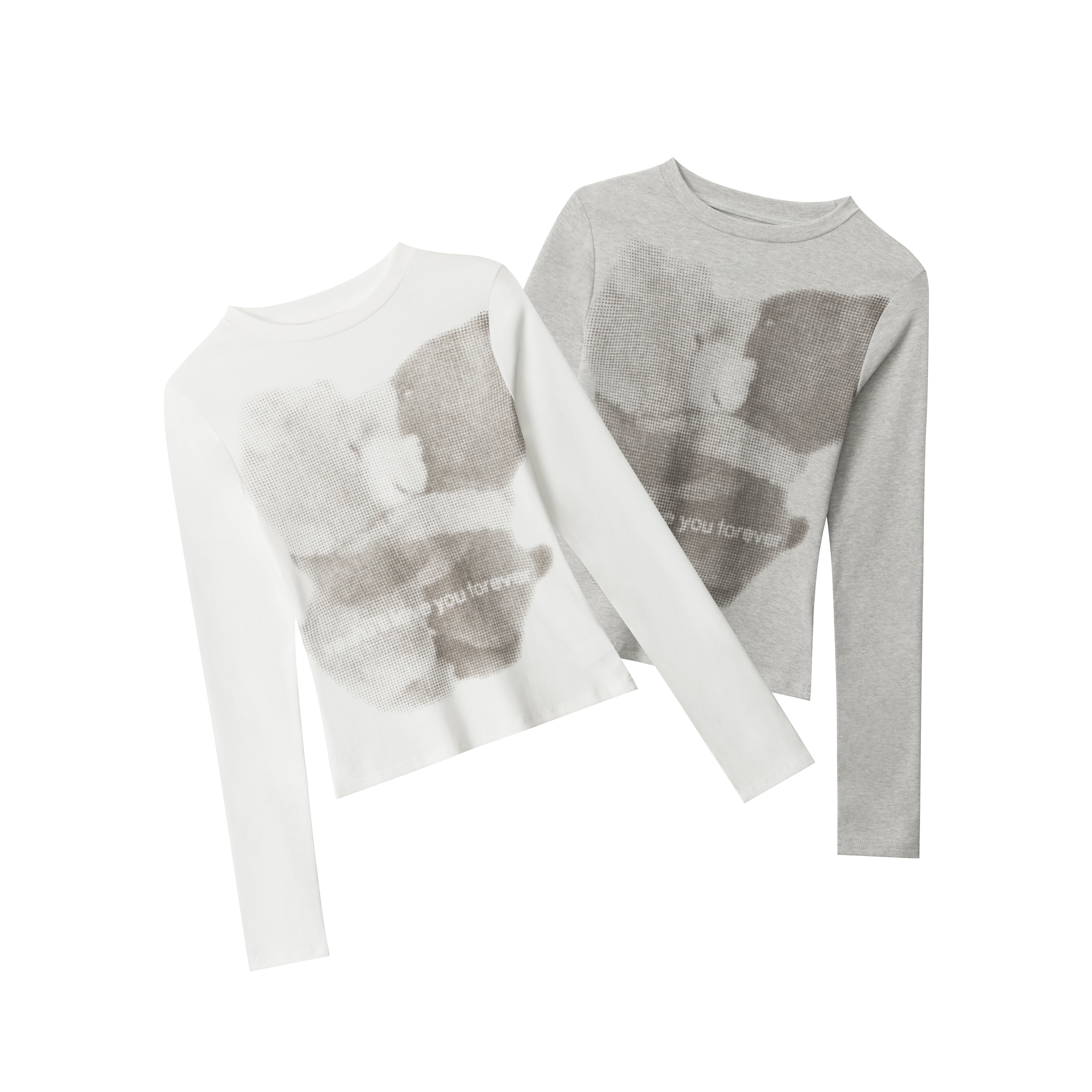 COZY KISS | Duo Graphic Bear Print Tops