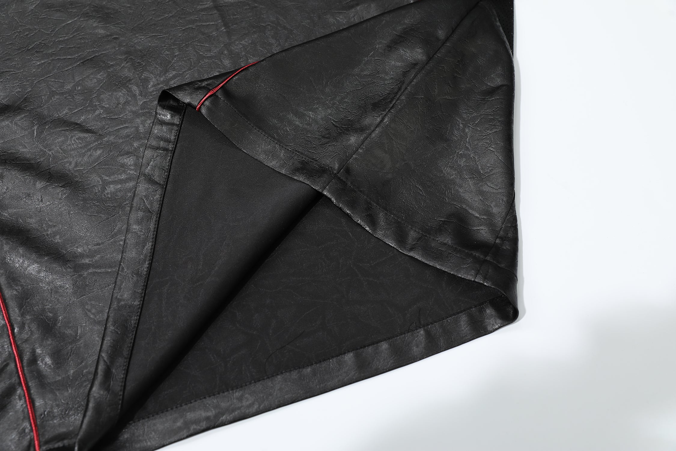 Men's Oversized Faux Leather Soccer Jersey
