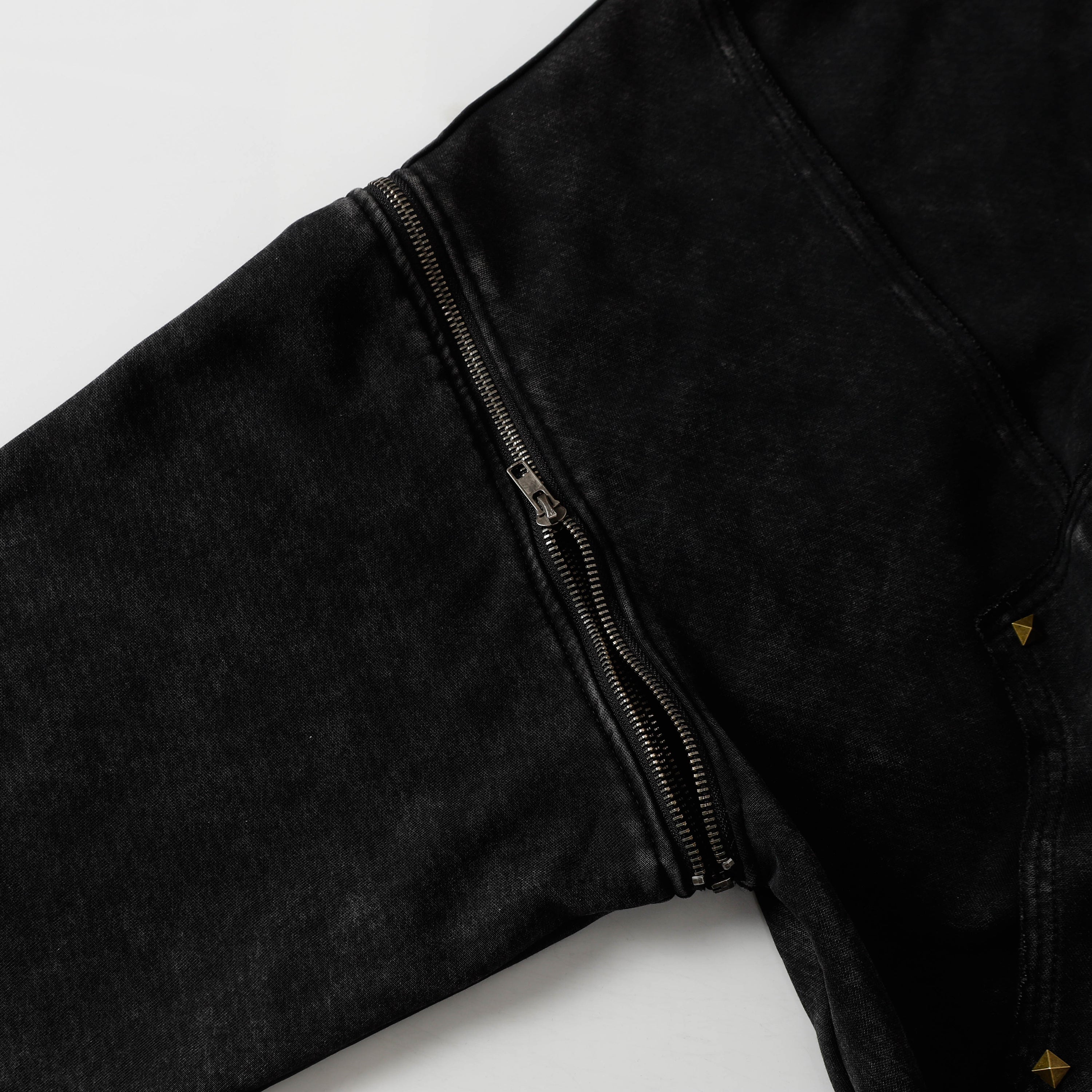 Washed Stitching Rivet | Hooded Jacket - Santo