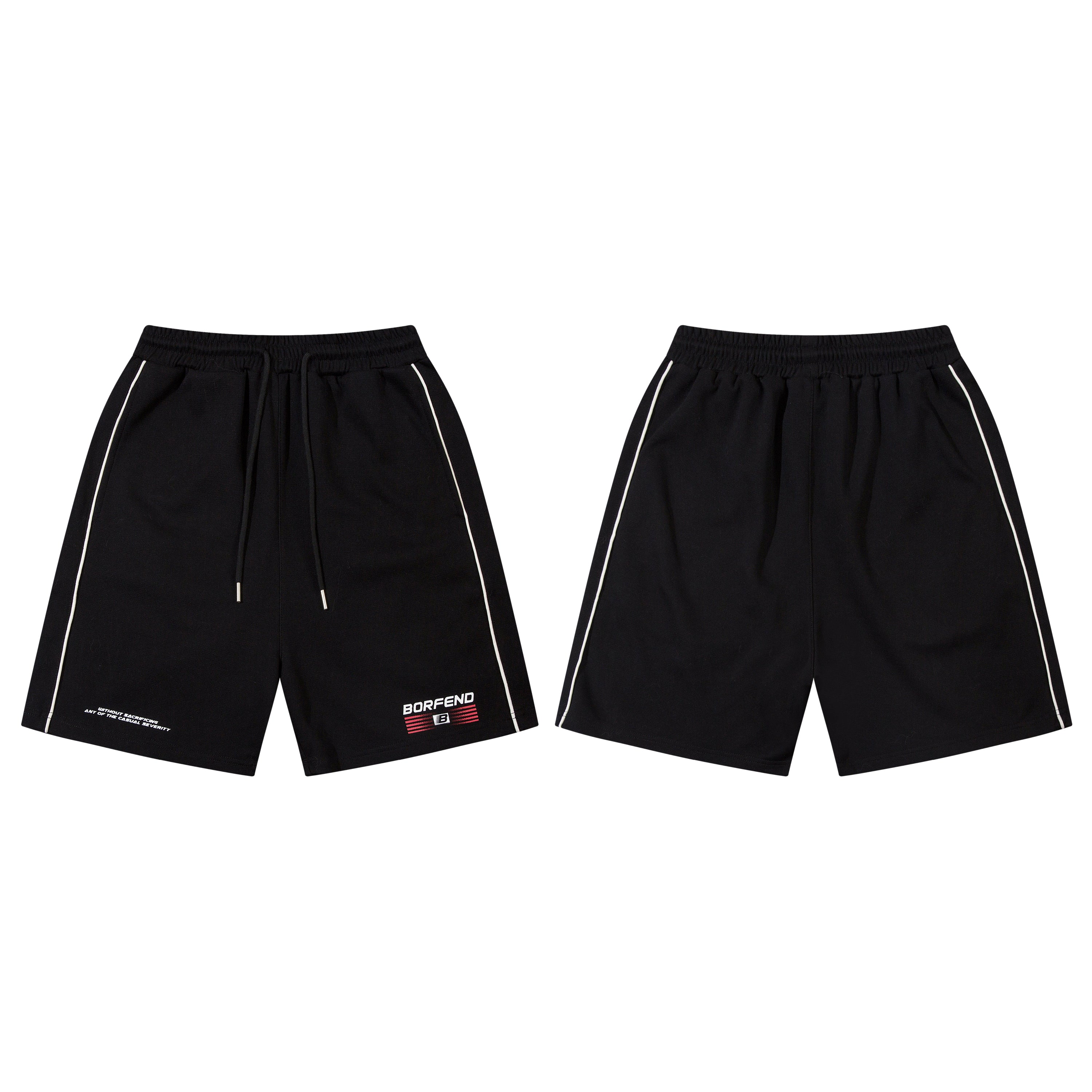 Sportive Chic | White Panel Shorts