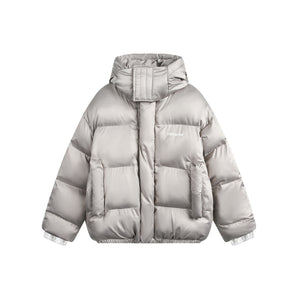 Frosted Block | Padded Utility Hooded Coat