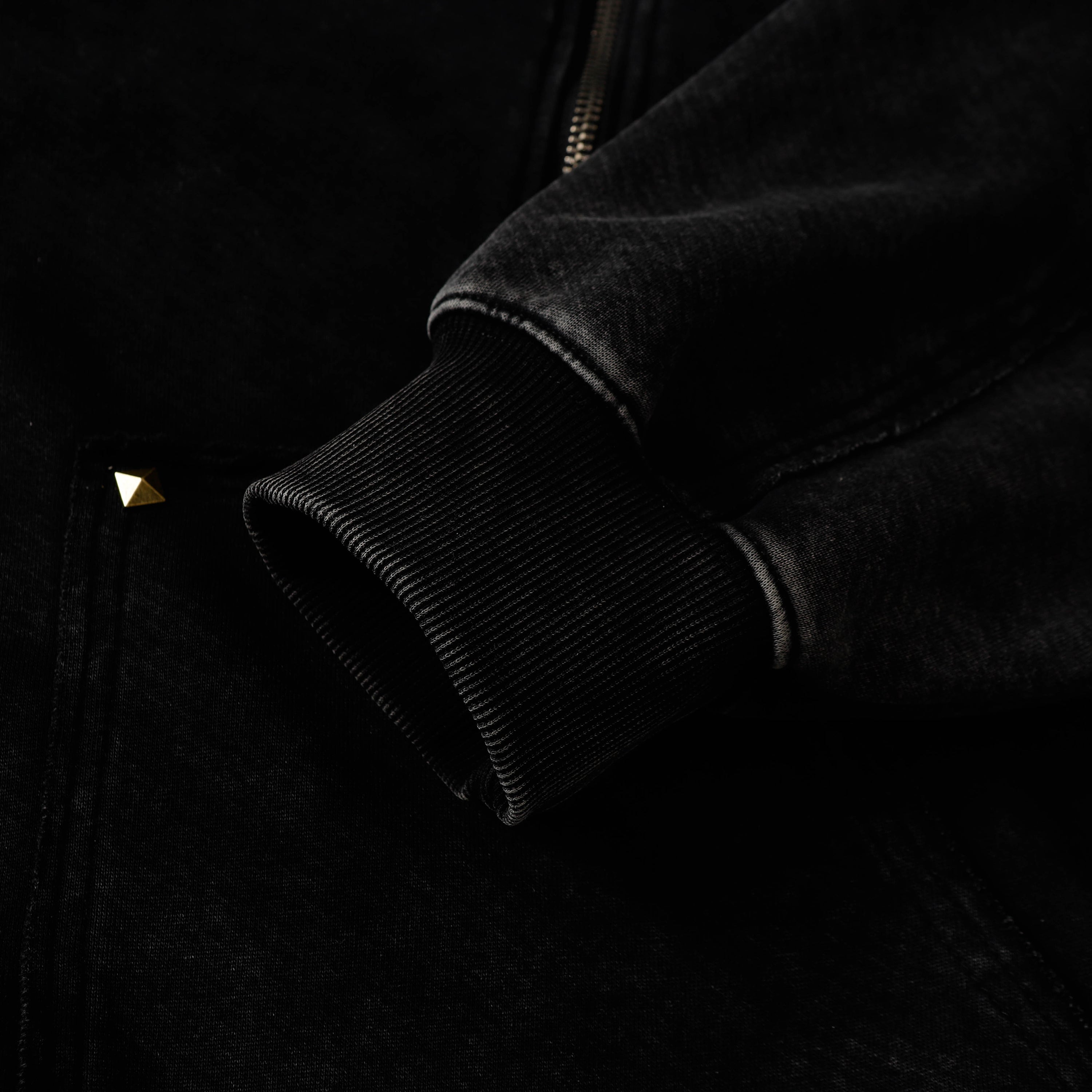 Washed Stitching Rivet | Hooded Jacket - Santo