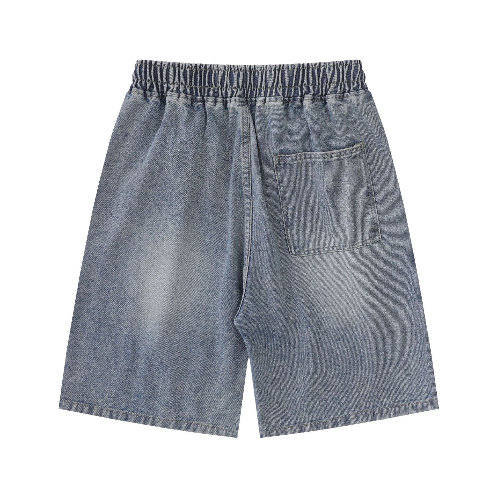Light Wash | Vintage Ripped Baggy Jorts - Santo