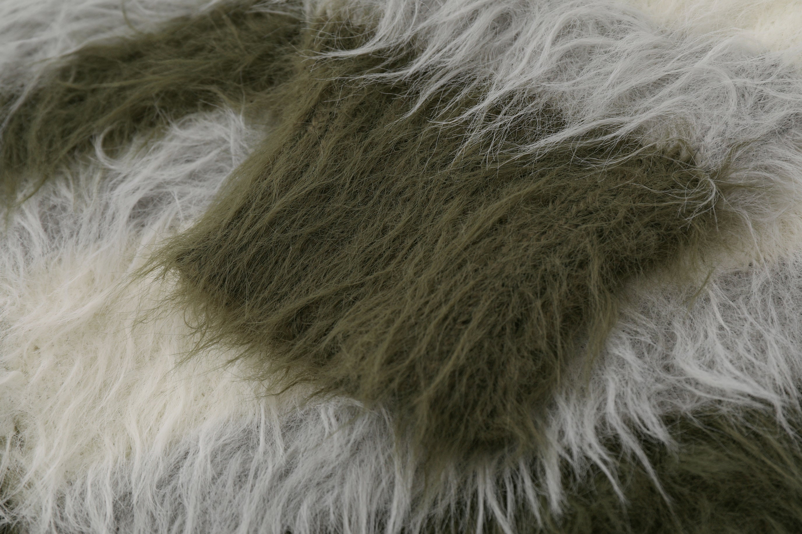 Furry Line | Striped Button-Up Fluffy Cardigan