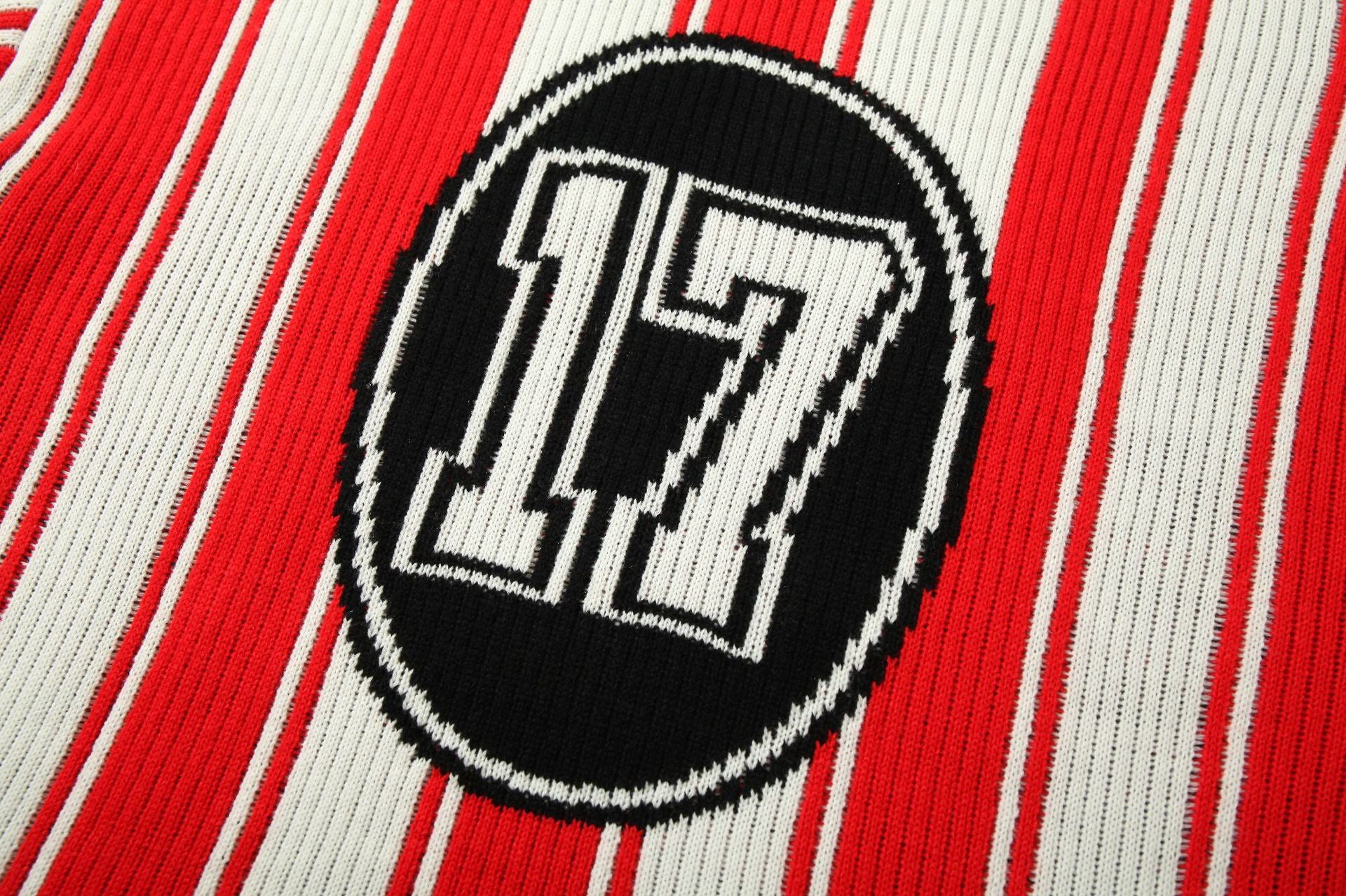 Varsity Stripe Knit | Jersey Tee - Santo