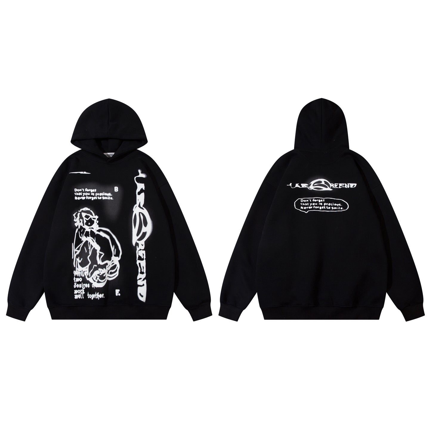 Anime Print | Oversized Hoodie - Santo