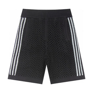 Mesh Stripe Knit | Baggy Shorts - Santo