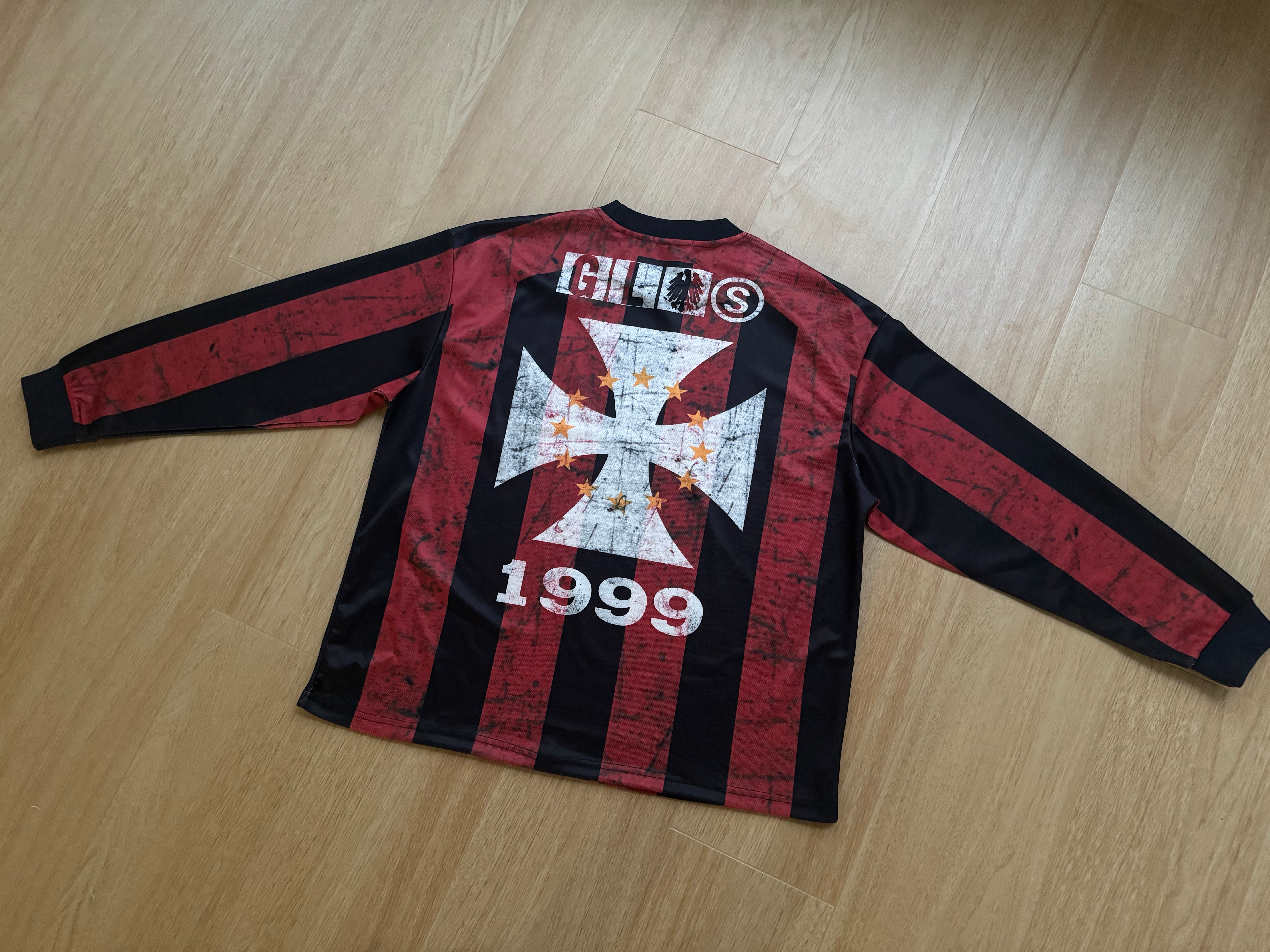 Retro Stripe Print | Athletic Sweatshirt - Santo