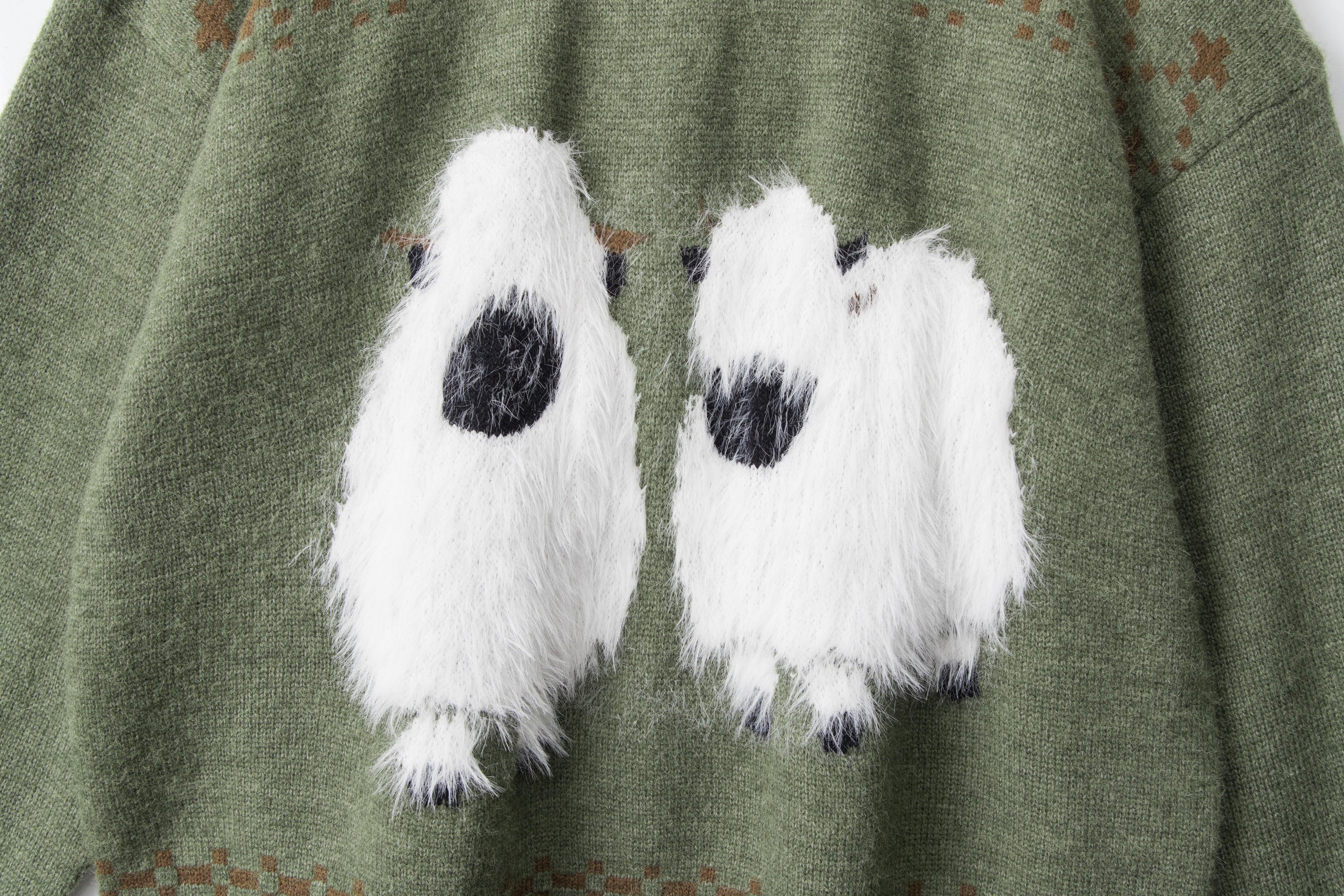 Woolly Pair | Fuzzy Sheep Knit Jumper