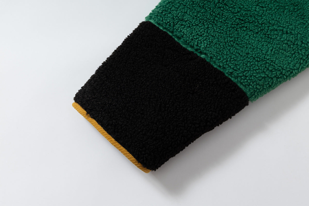 Color Blocking | Panel Fleece Coat