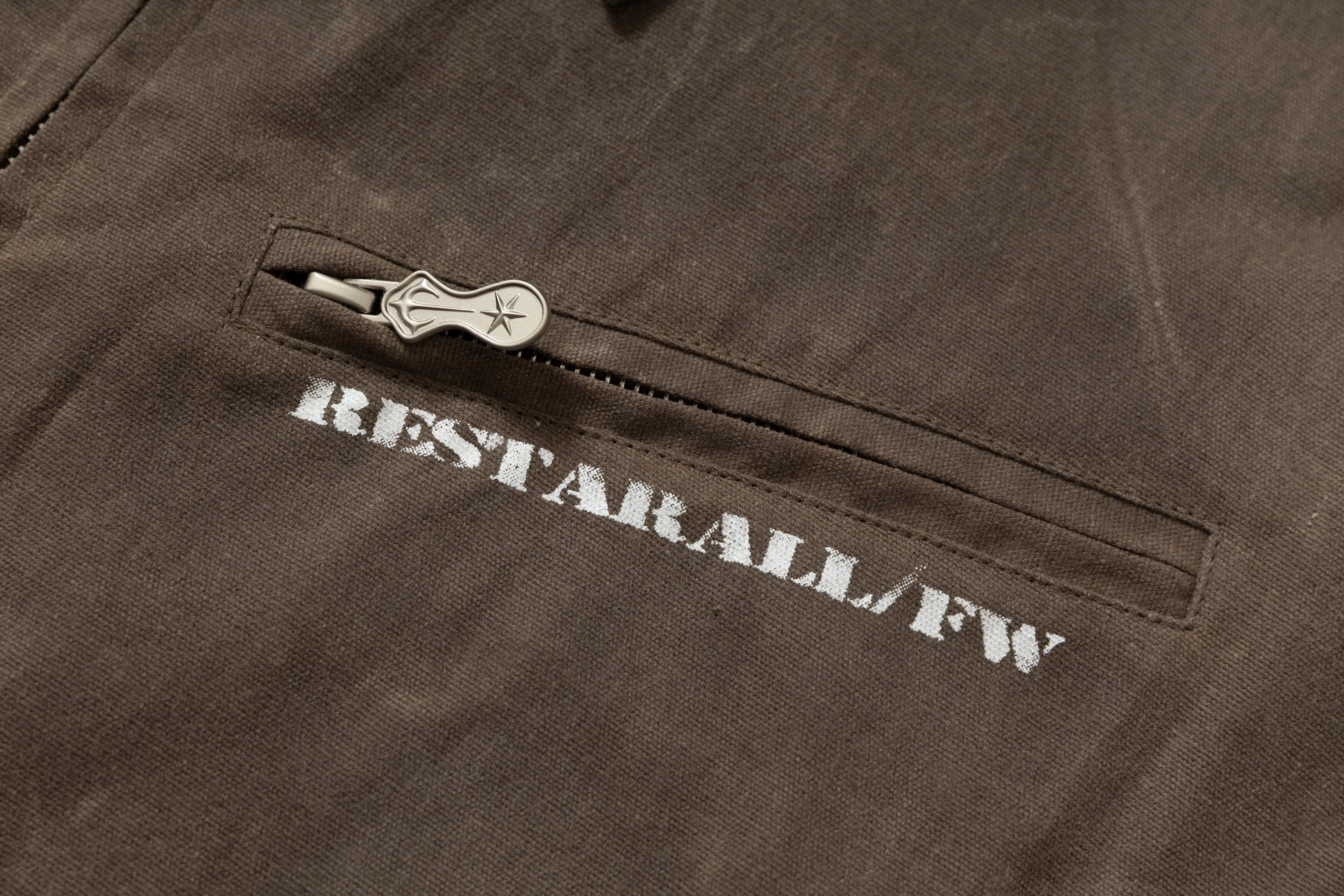 Vintage Minimal Workwear | Zip-Up Jacket
