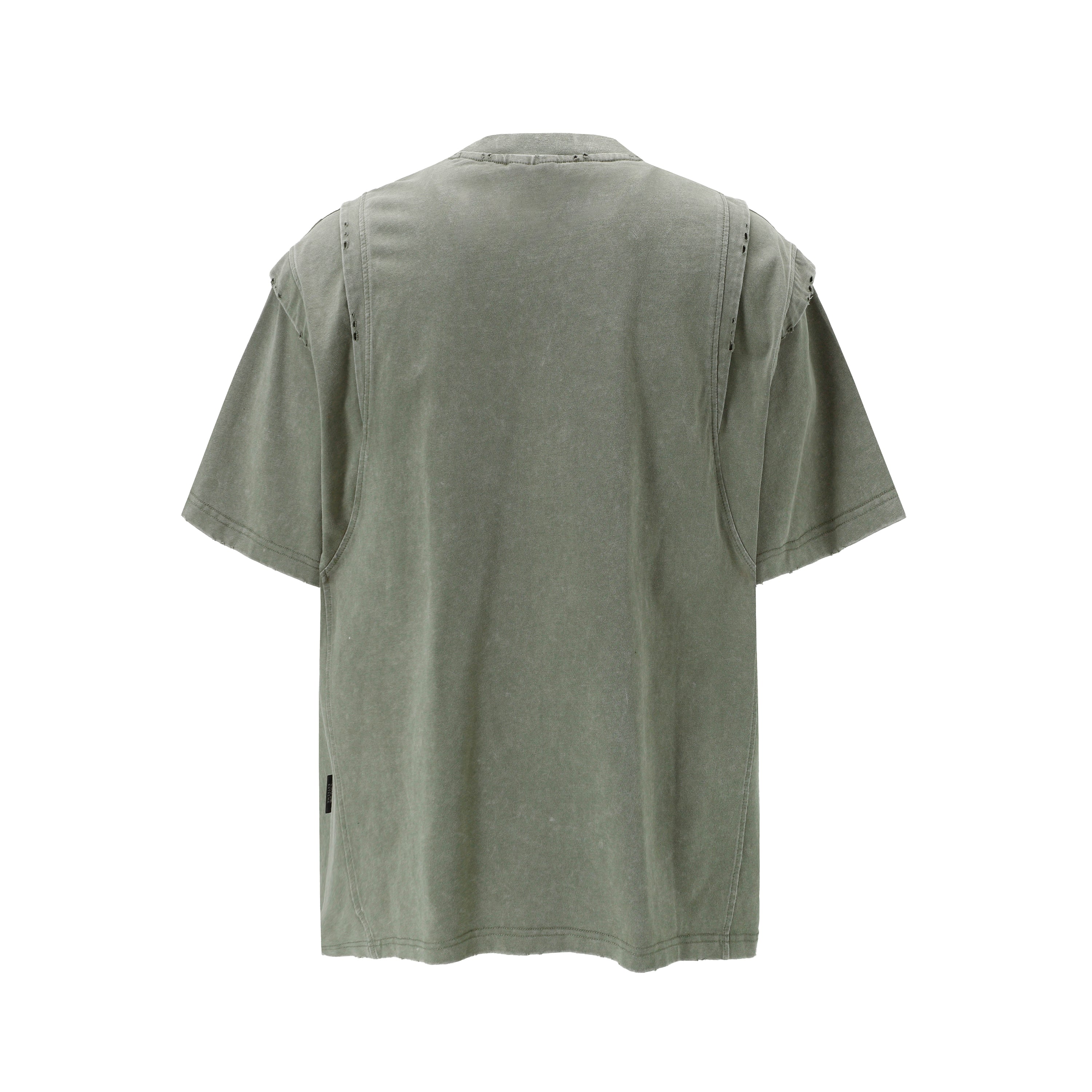Layered Stitching | Washed T-Shirt