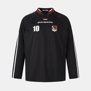 Athletic Stripe Embroidery | Racing Sweatshirt - Santo