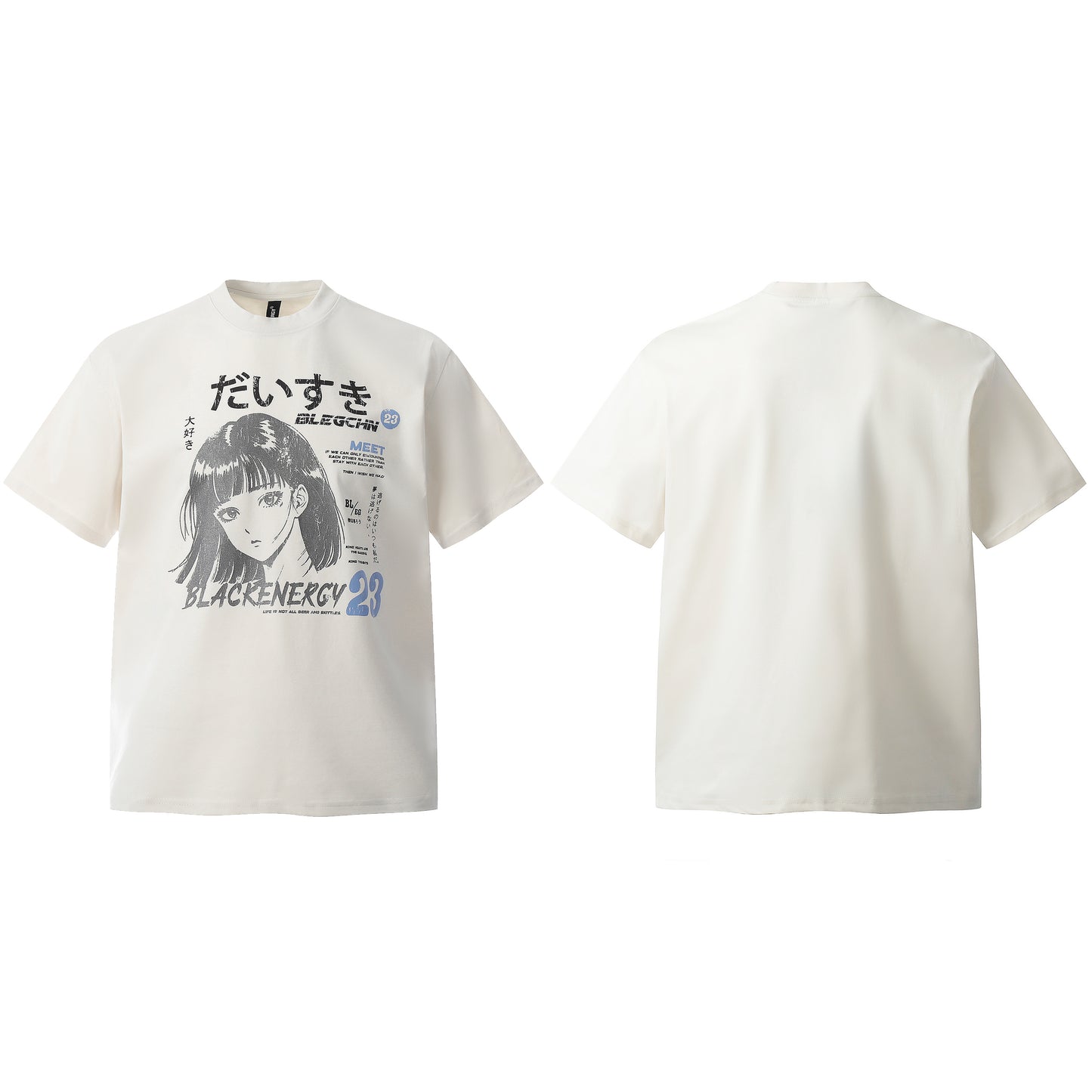 Anime Girl | Oversized T-shirt - Santo