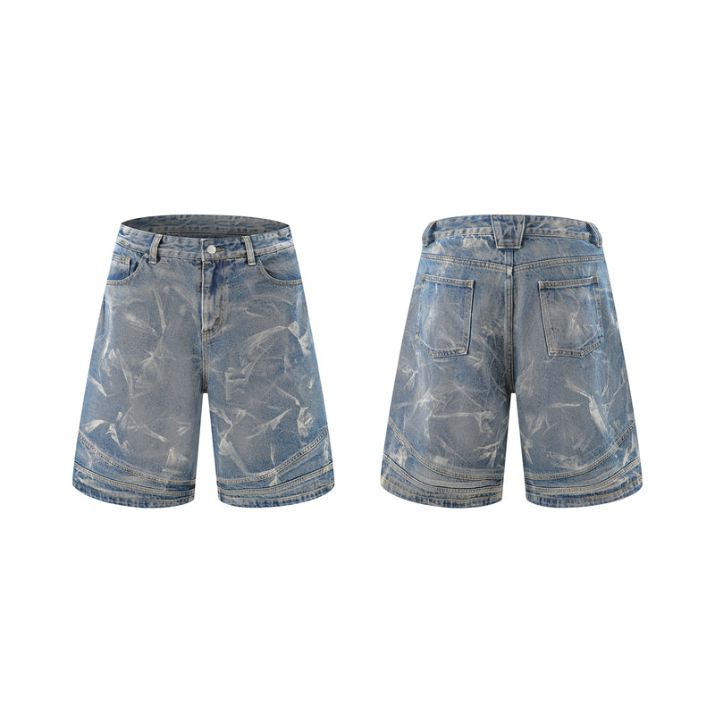 Washed Distressed | Denim Shorts - Santo