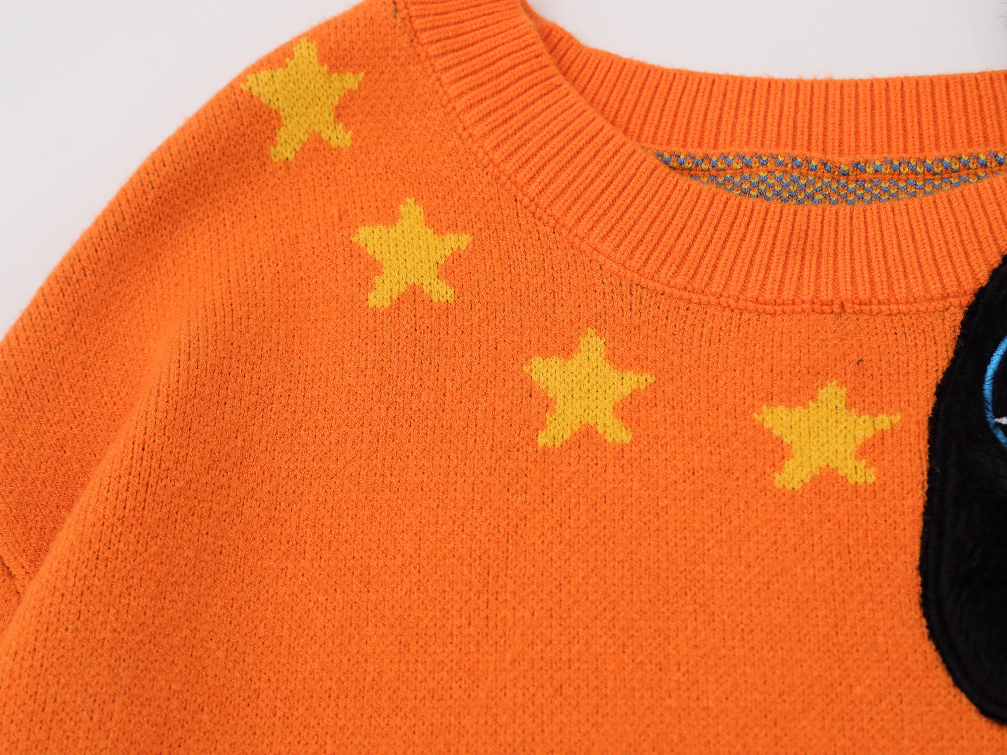 Fuzzy Vibe | Faux Fur Collar Knit Top