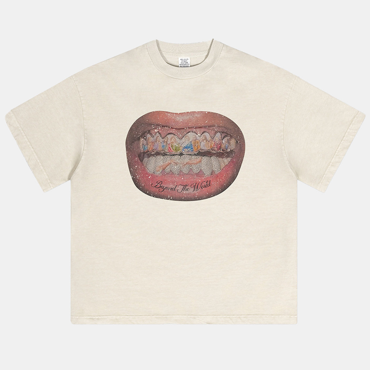 Mouth Graphic Print | Hip Hop T-Shirt - Santo