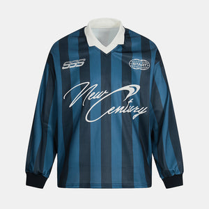 Signature Stripes Graphic | V-Neck Sweatshirt - Santo