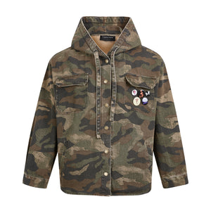 Camouflage Cool | Utility Hooded Jacket - Santo