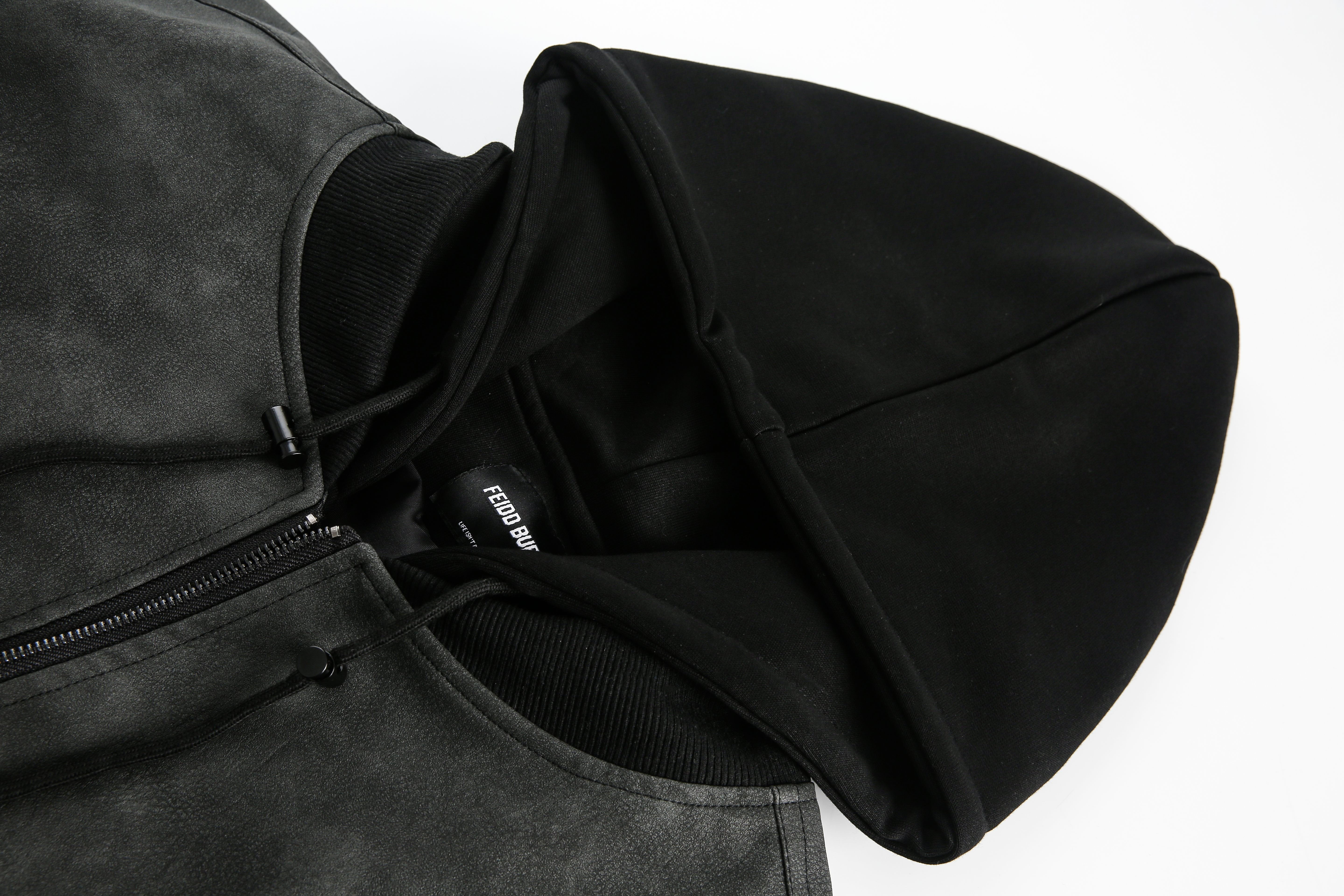 Techwear Style | Layered Hooded Bomber Jacket - Santo