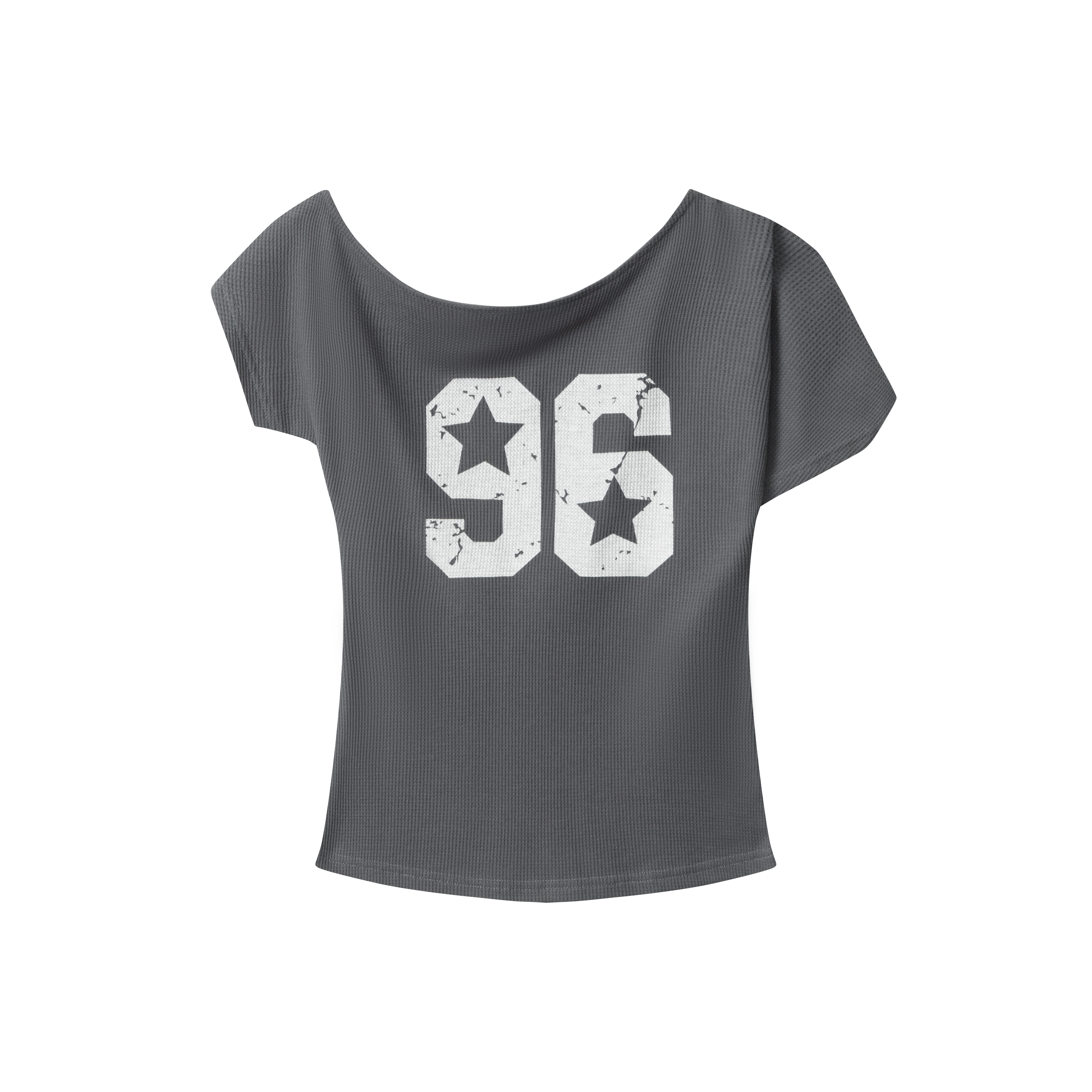 Varsity Star | Off-Shoulder Graphic Tee
