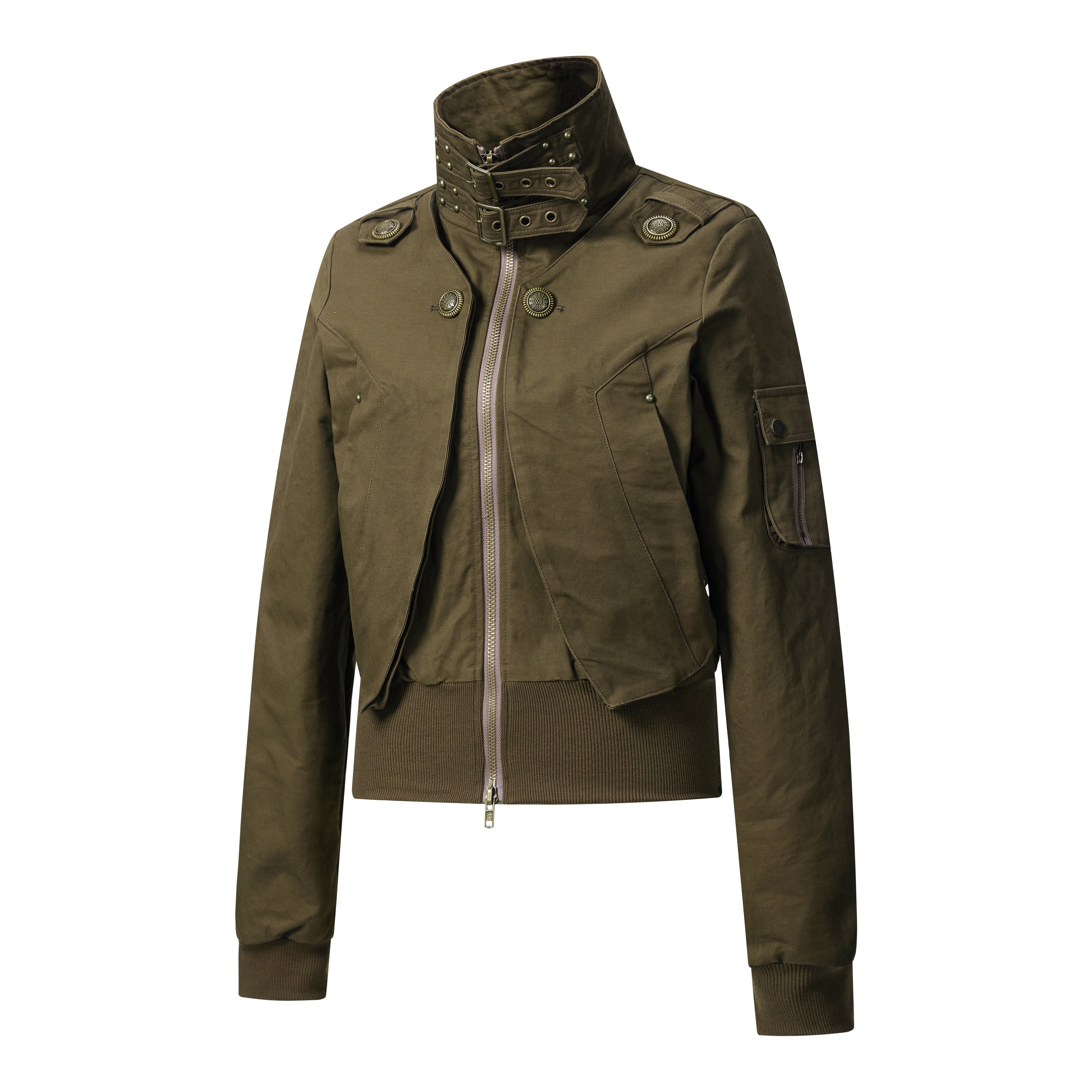 Shadow Armor | Cropped Vegan Leather Jacket