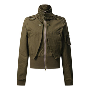 Shadow Armor | Cropped Vegan Leather Jacket