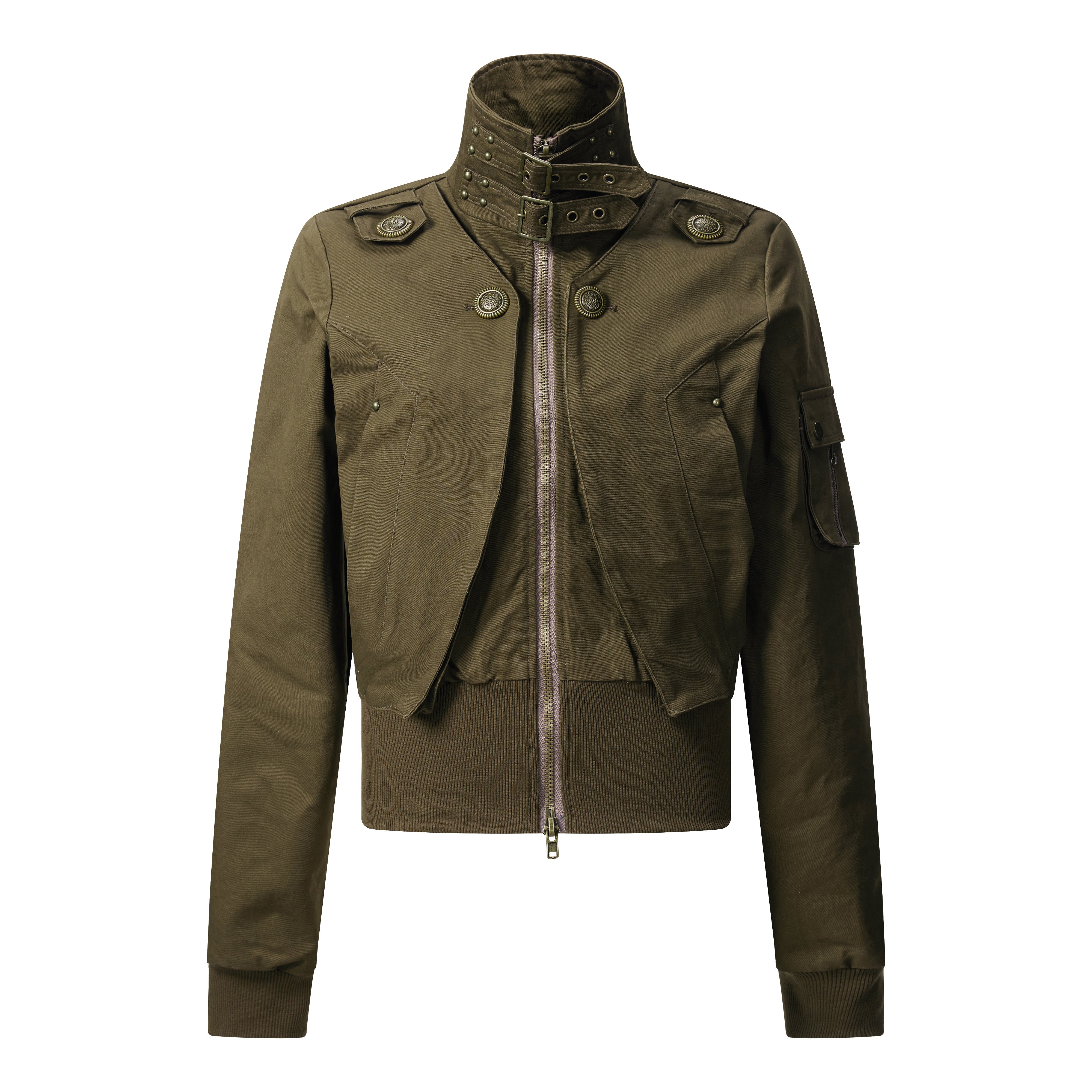 Shadow Armor | Cropped Vegan Leather Jacket