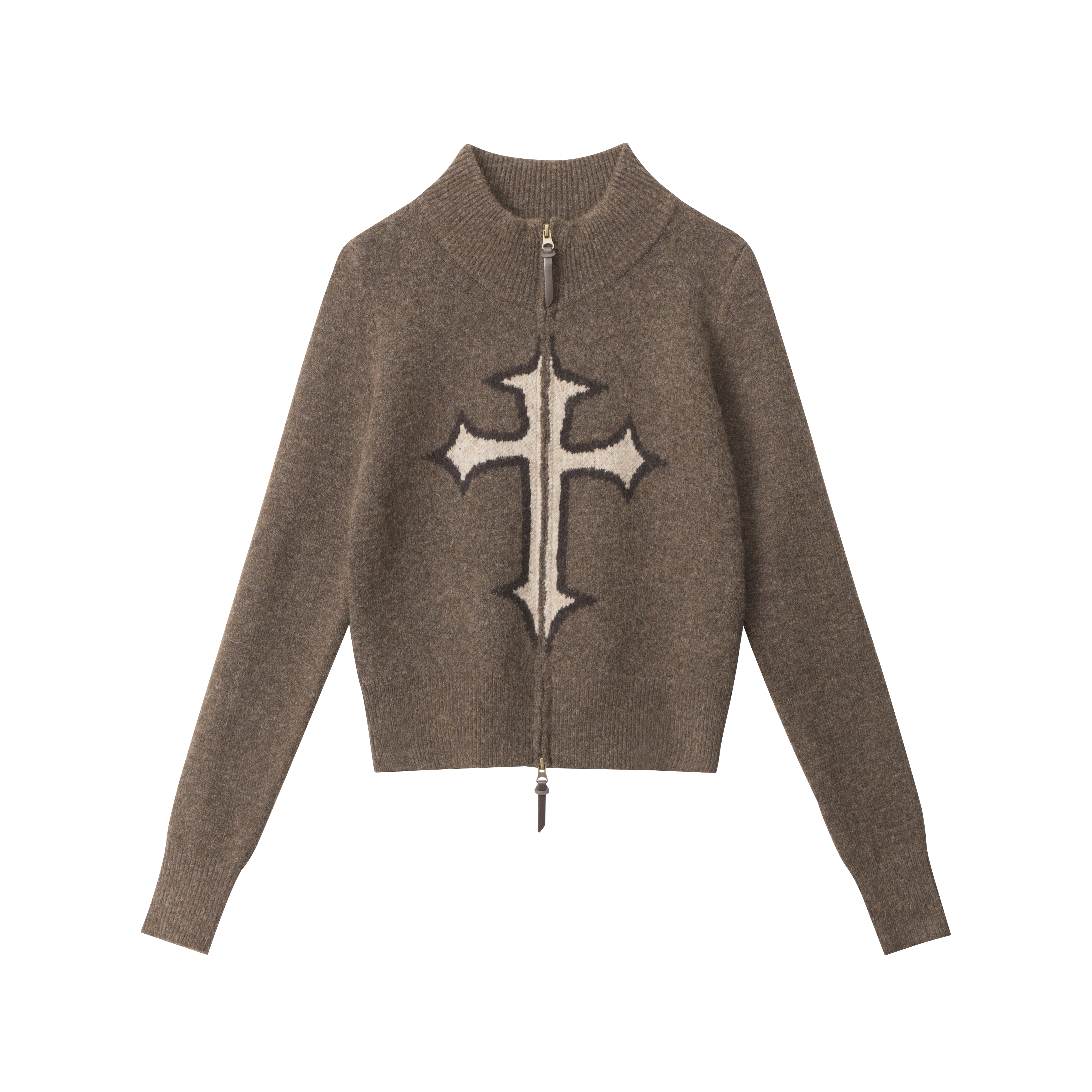 Fuzzy Pup | Dog Sweater with Colorful Knit Scarf