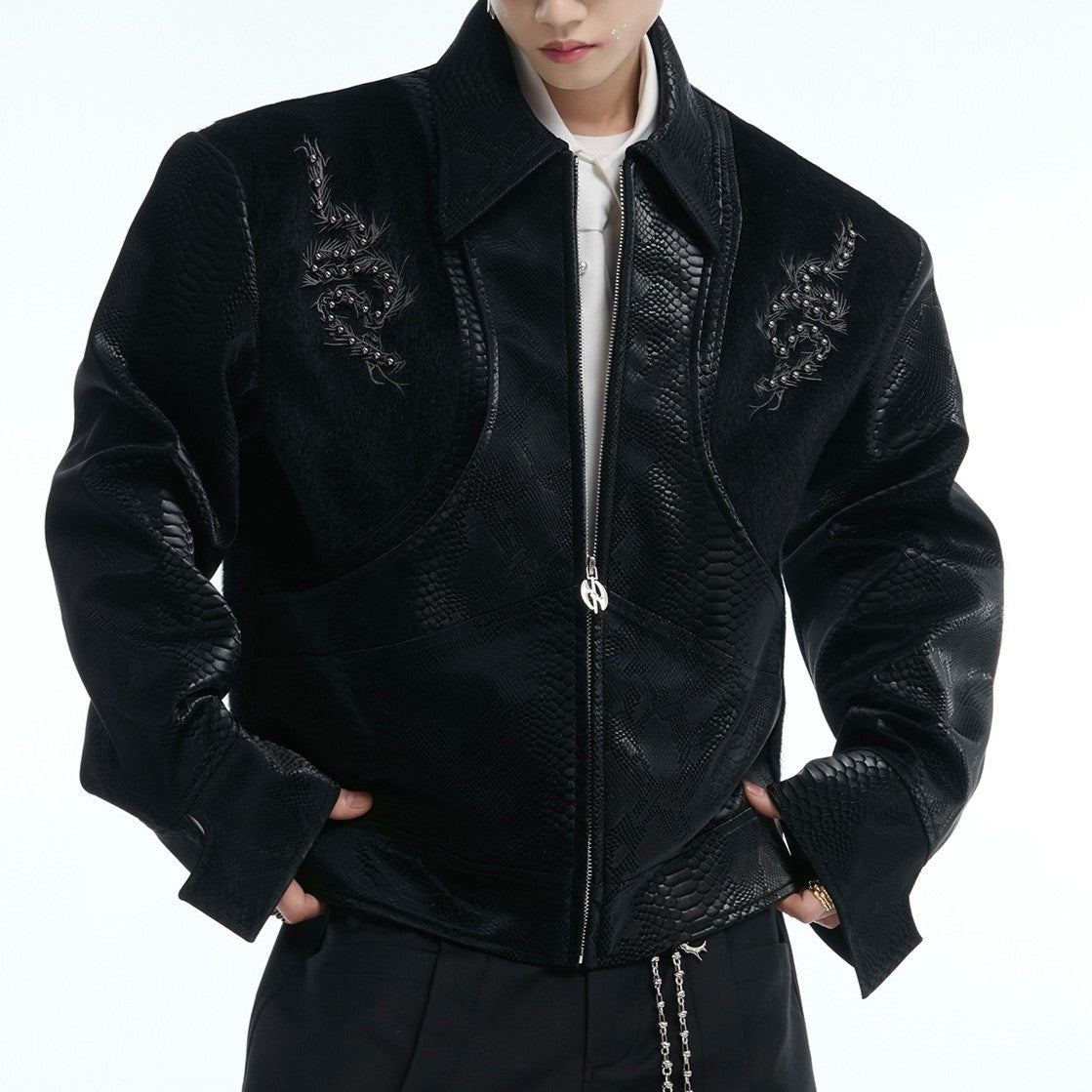 Dragon Patch | Leather Jacket - Santo