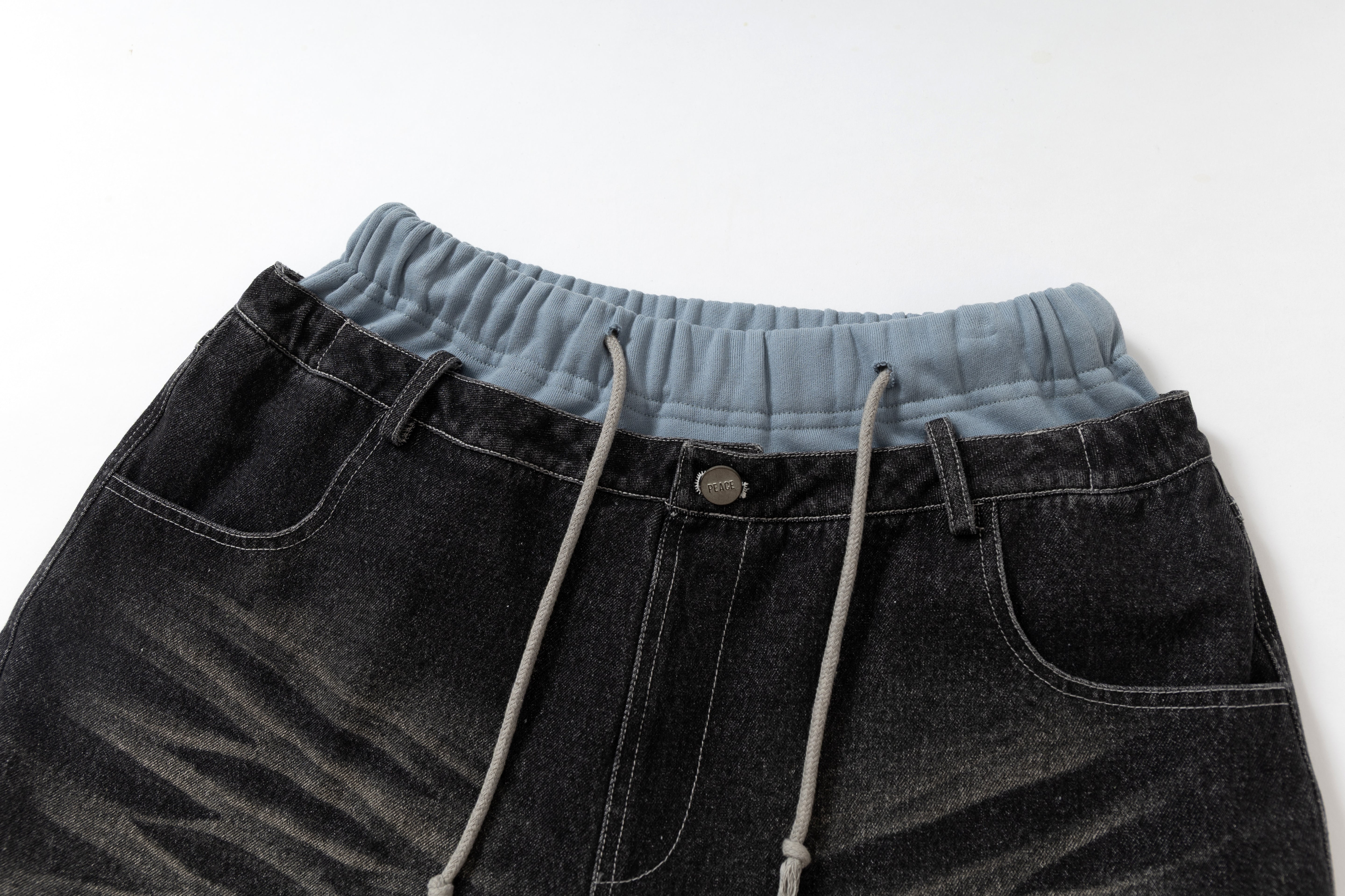 Deconstructed Distressed | Striped Jeans - Santo