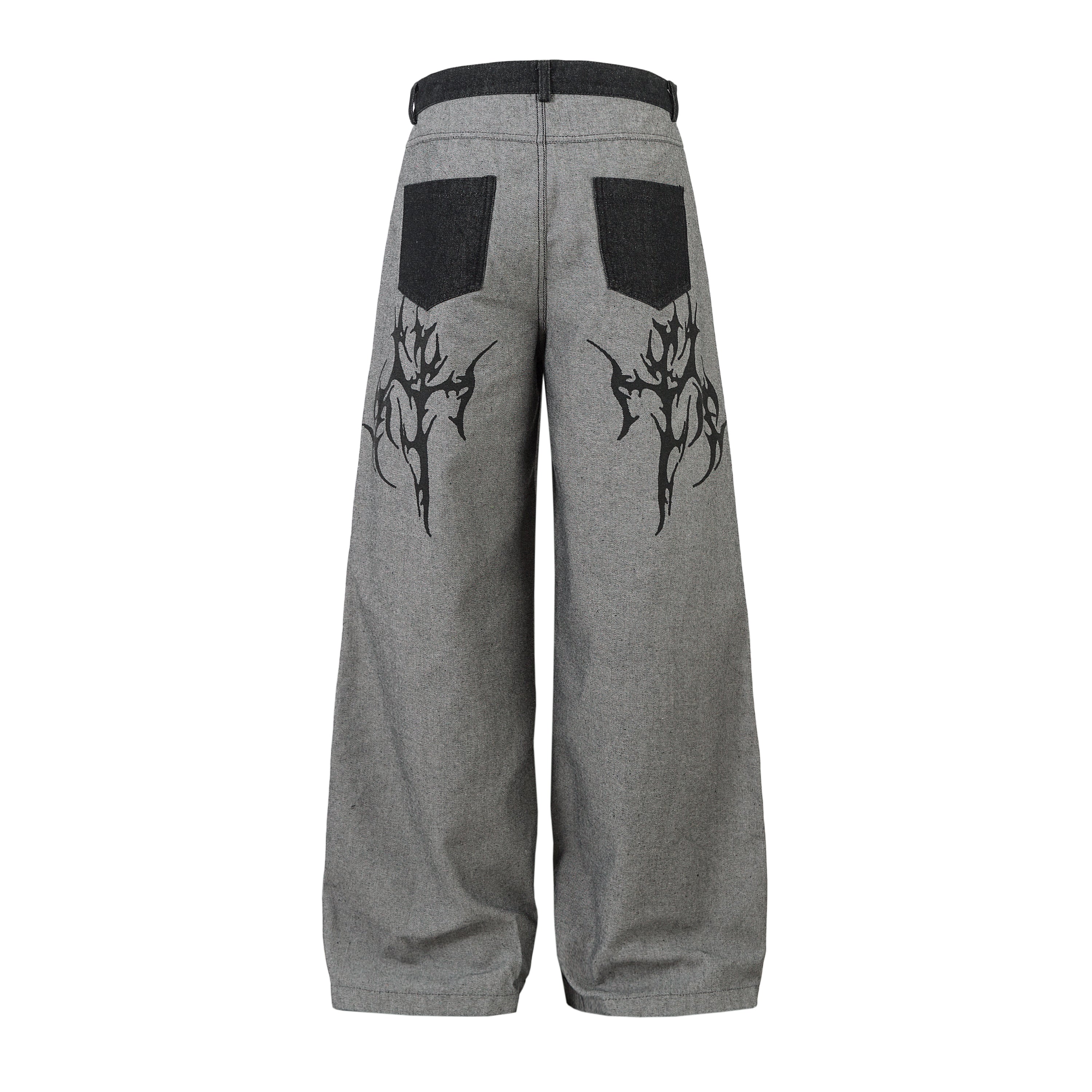Tribal Flame Print | Baggy Jeans
