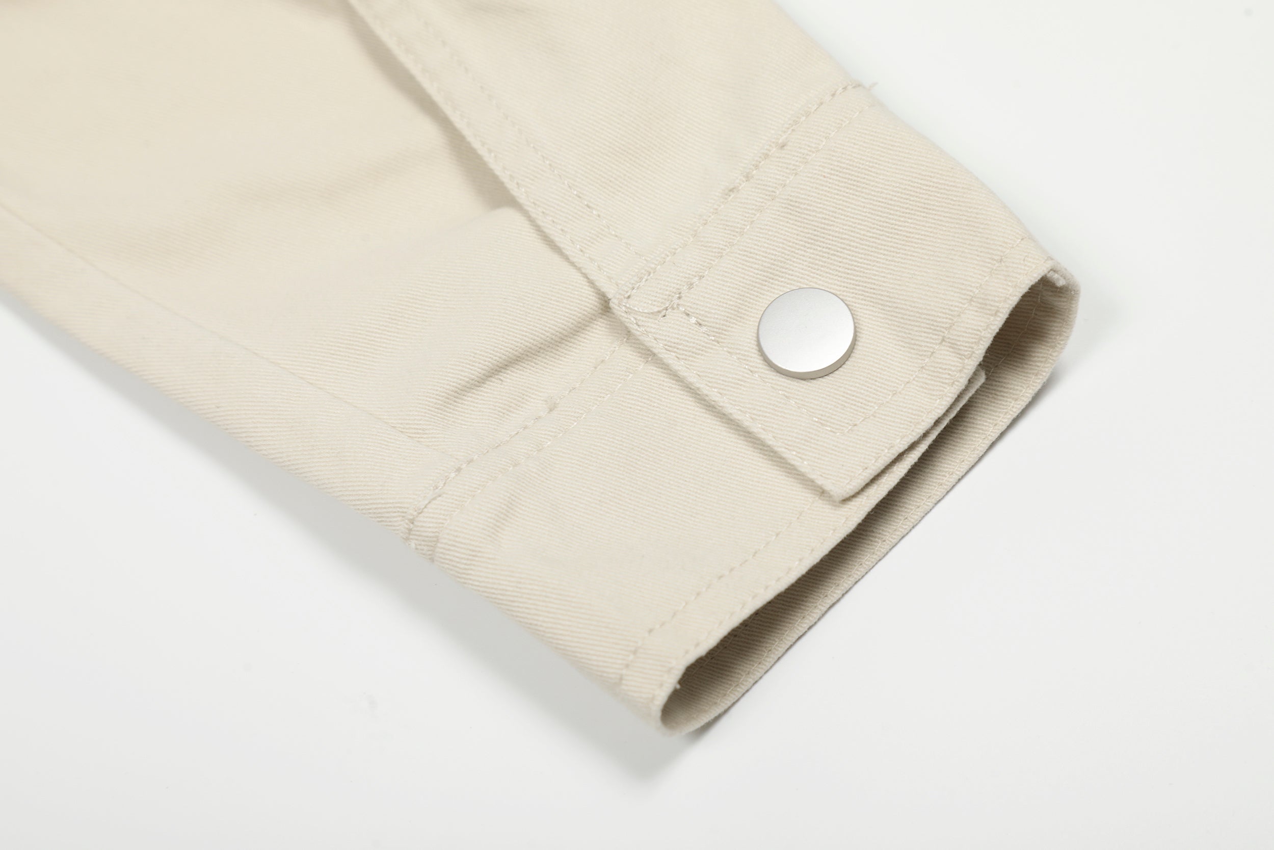 Steel Fade | Minimalist Zip-Up Denim Jacket