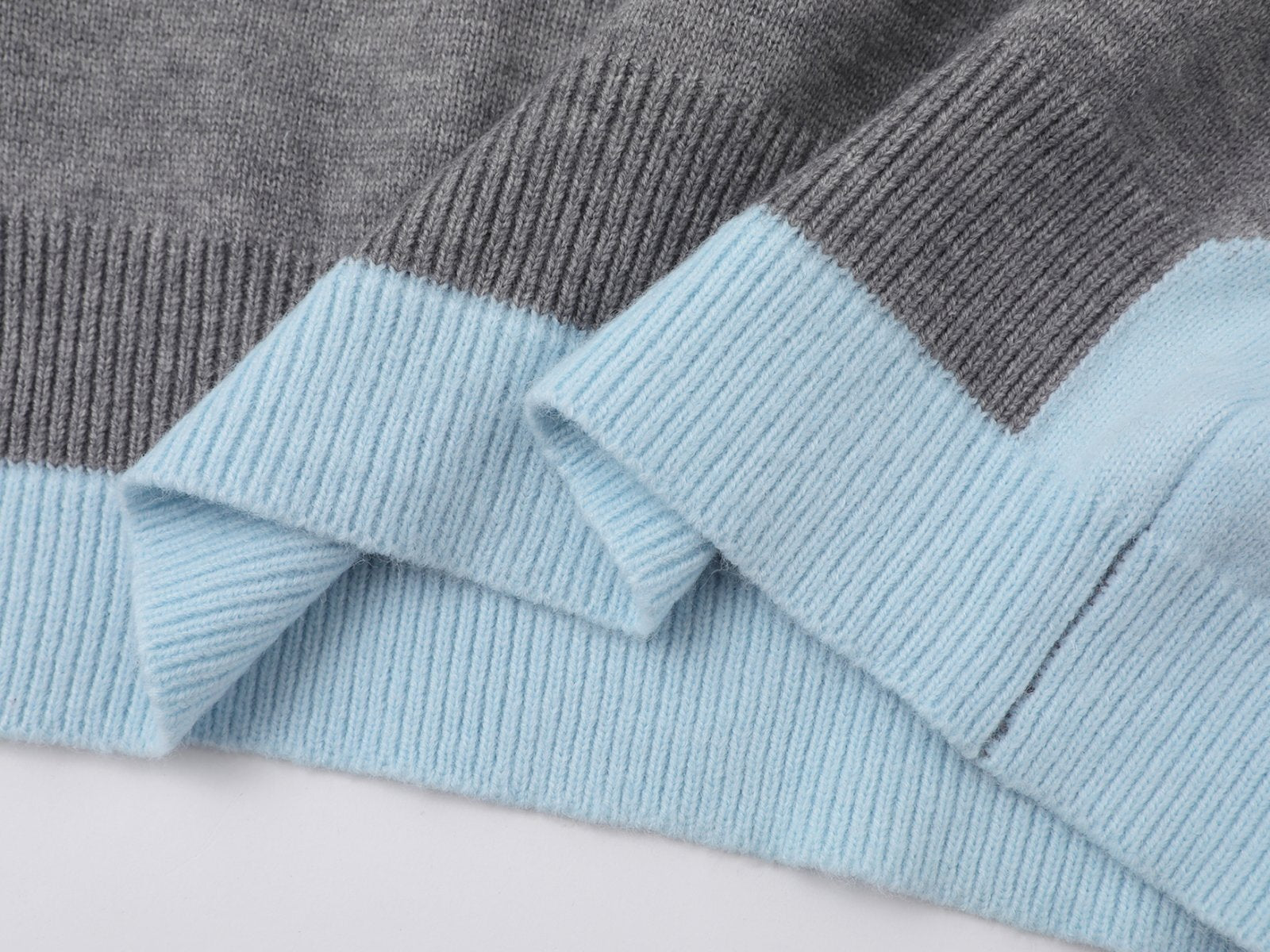 Classic Line | Contrast Collar Knit Polo Sweater