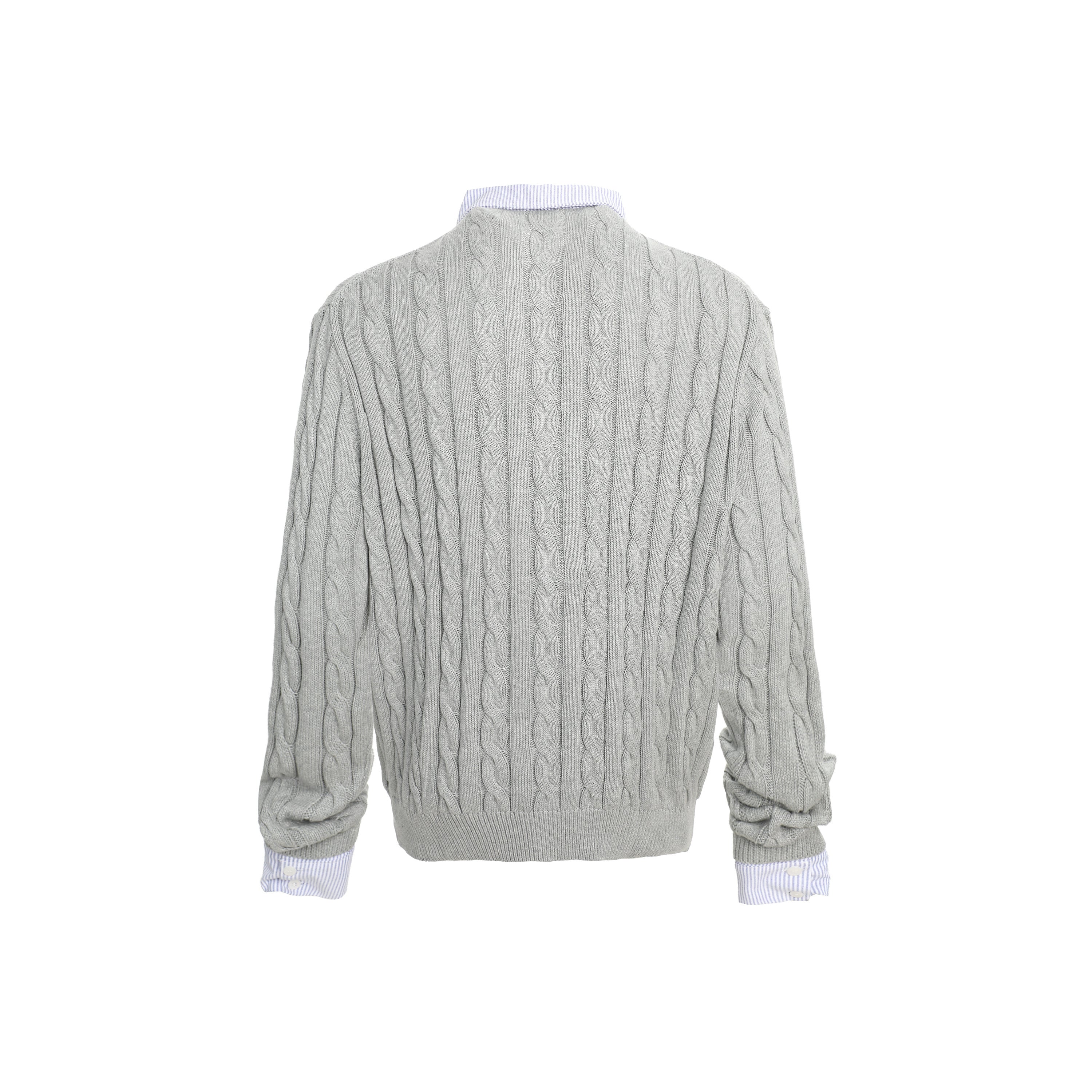 Fuzzy Pup | Dog Sweater with Colorful Knit Scarf