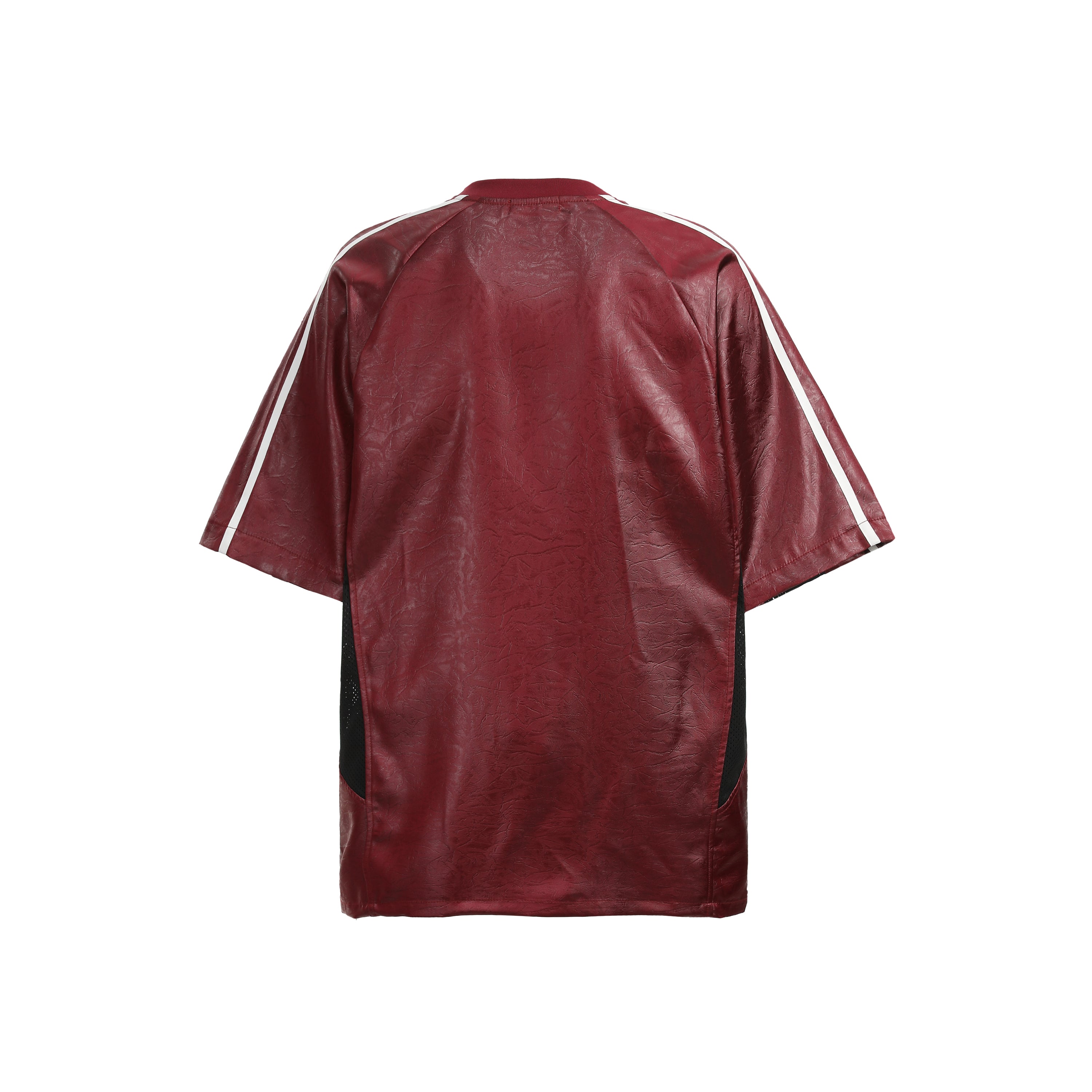 Men's Oversized Faux Leather Soccer Jersey