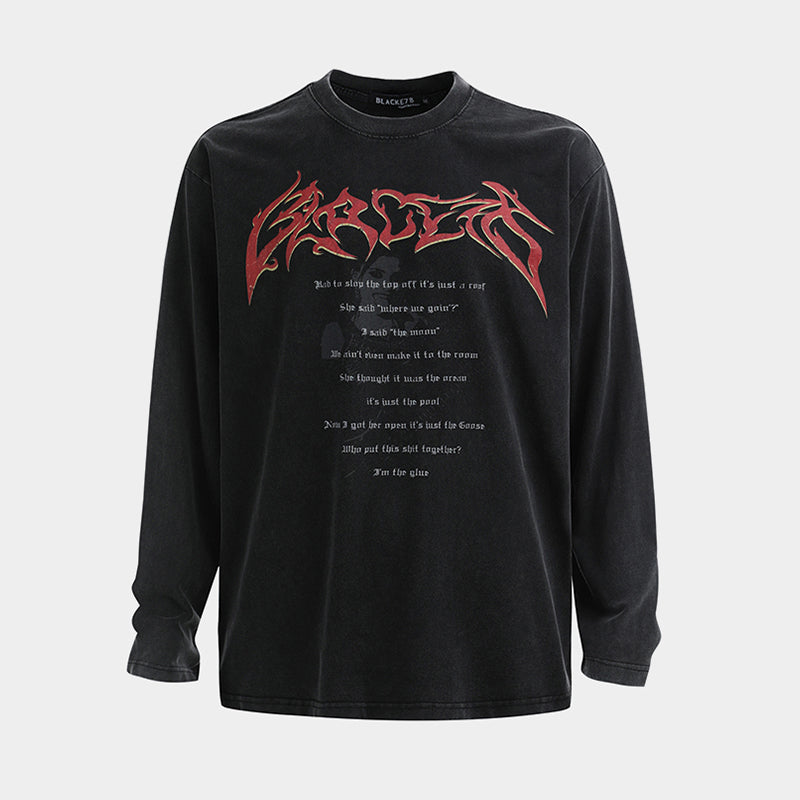 Archive Gothic Letter | Washed Sweatshirt