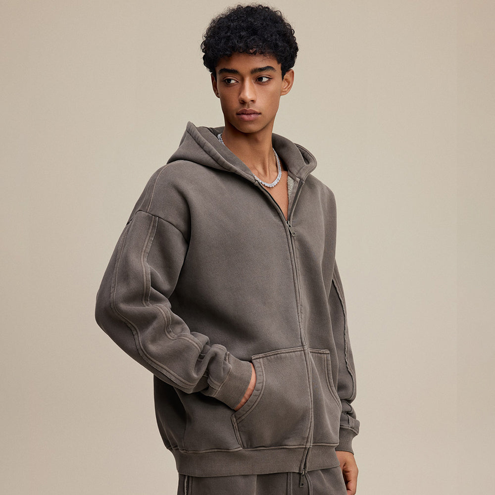 Vintage | Classic Zip Up Hoodie - Santo