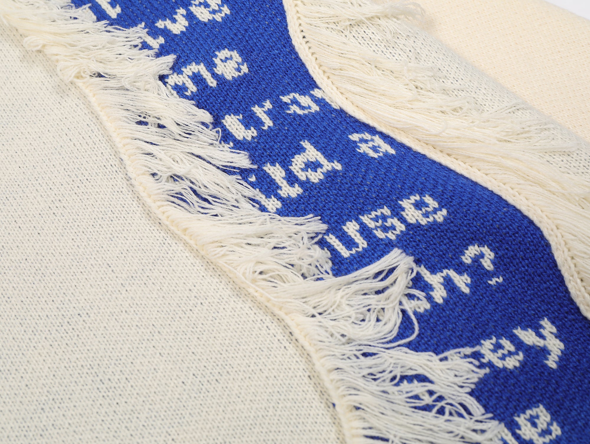 Tassel Groove | Textured Patchwork Sweater - Santo
