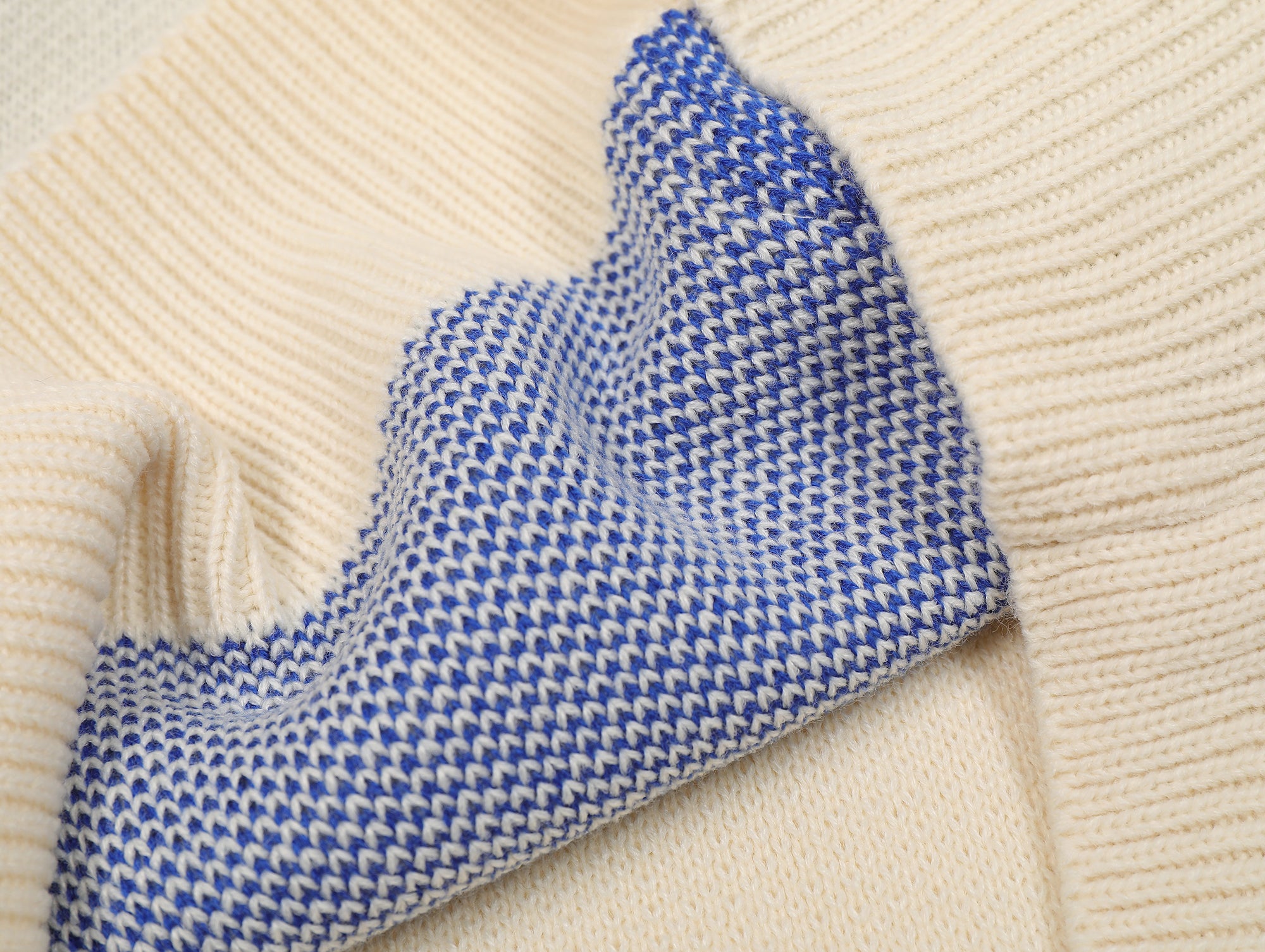 Tassel Groove | Textured Patchwork Sweater - Santo