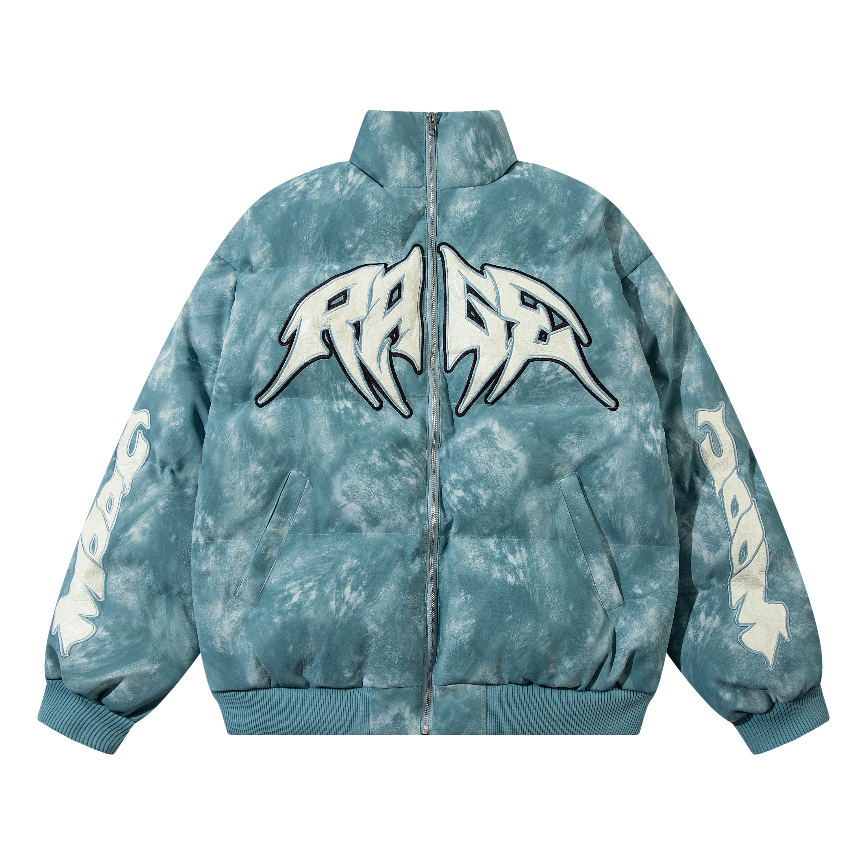 Street Rage | Bold Graphic Puffer - Santo