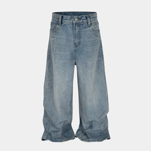 Stacked Washed Blue | Wide Jeans - Santo