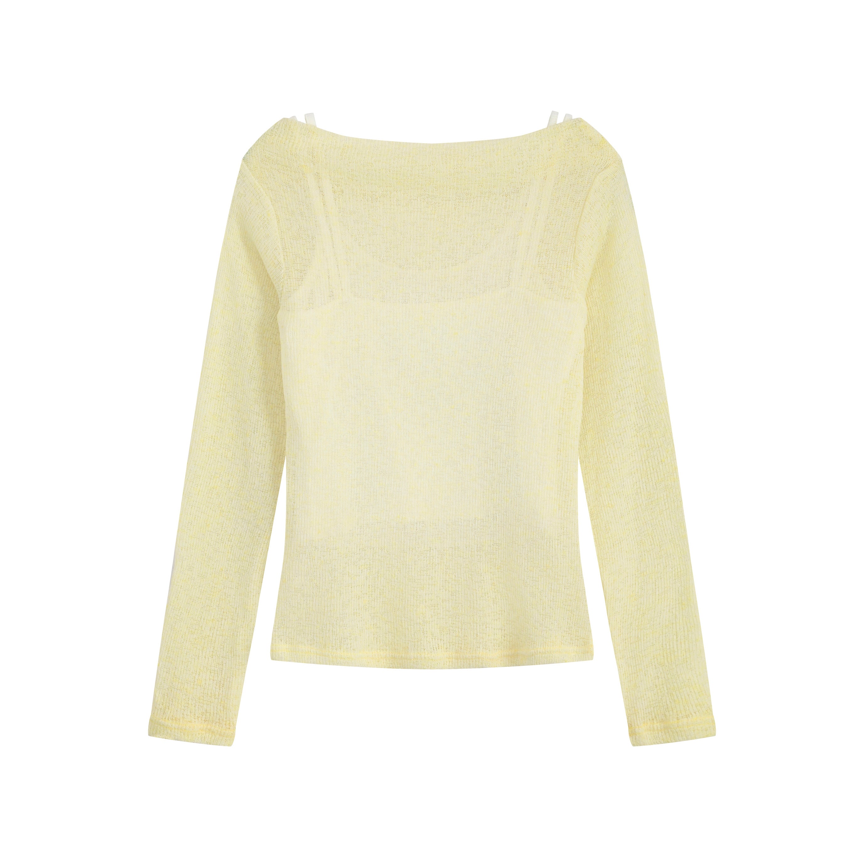 Soft Layer | Sheer Strap Detail Long Sleeve