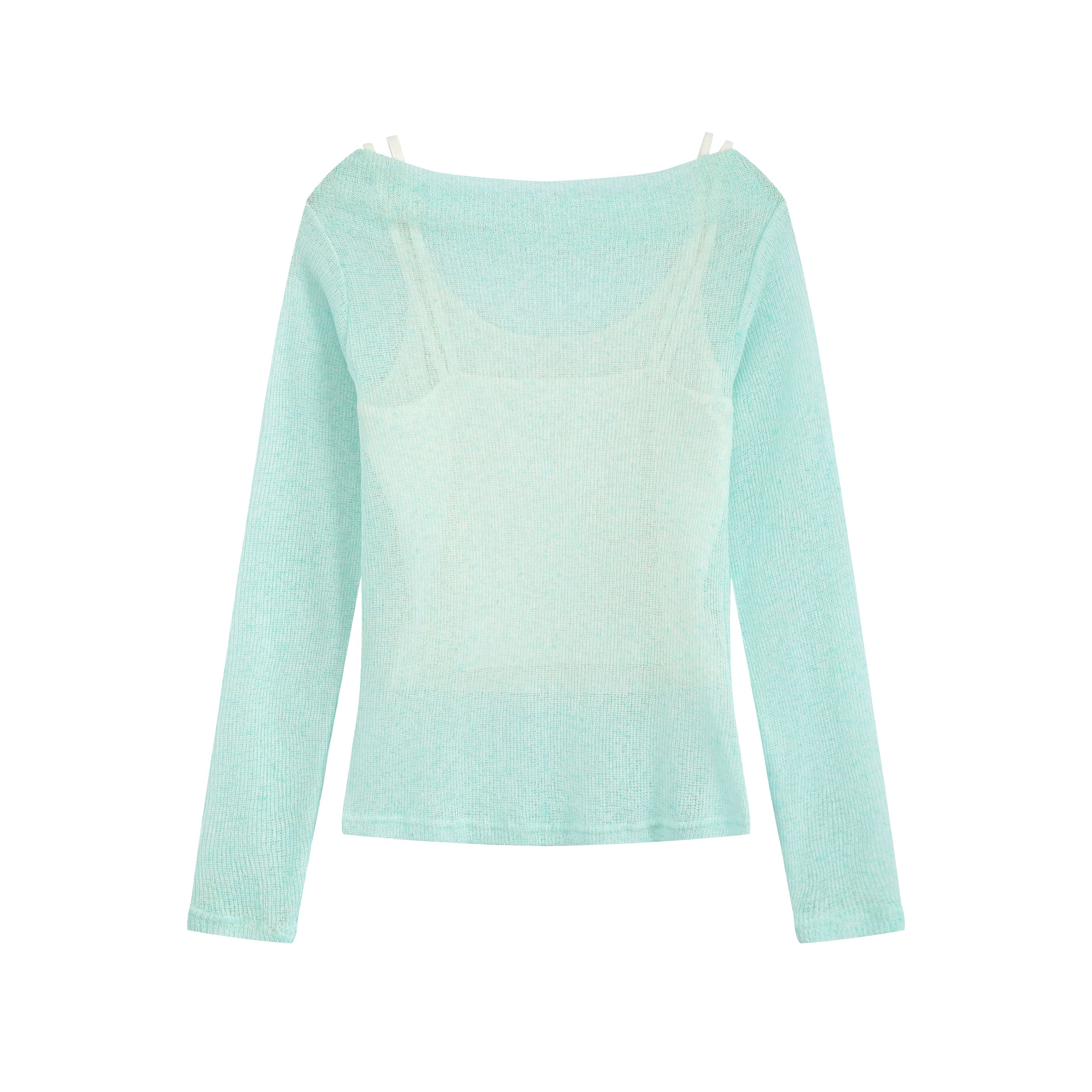 Soft Layer | Sheer Strap Detail Long Sleeve